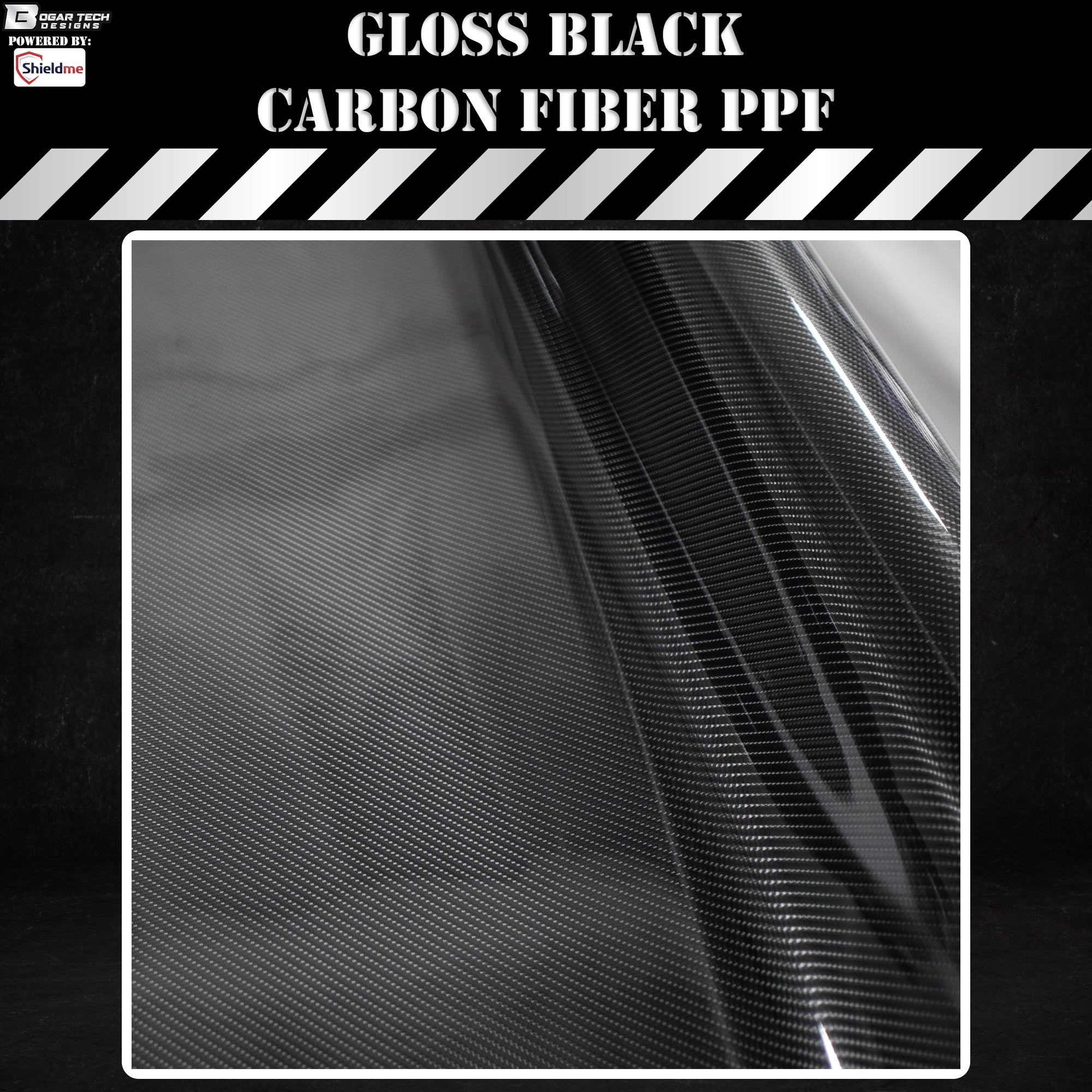 Fits Jeep Grand Cherokee 2022+ Precut Premium Gloss Black Carbon Fiber Fender Paint Protection Film PPF Decal Film Kit
