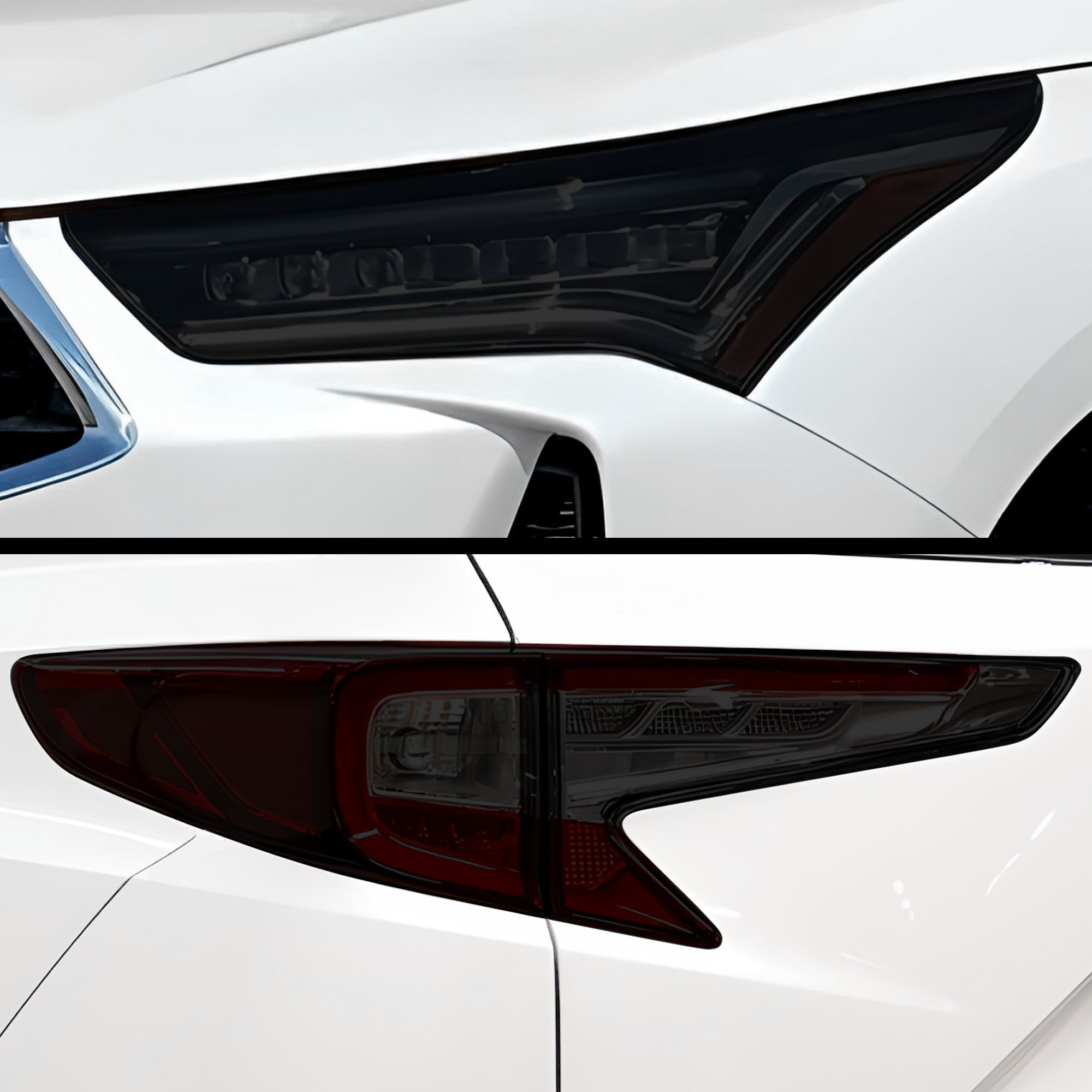Full Headlight Taillight Precut Smoked PPF Tint Kit Film Overlay Fits Acura RDX 2019-2025
