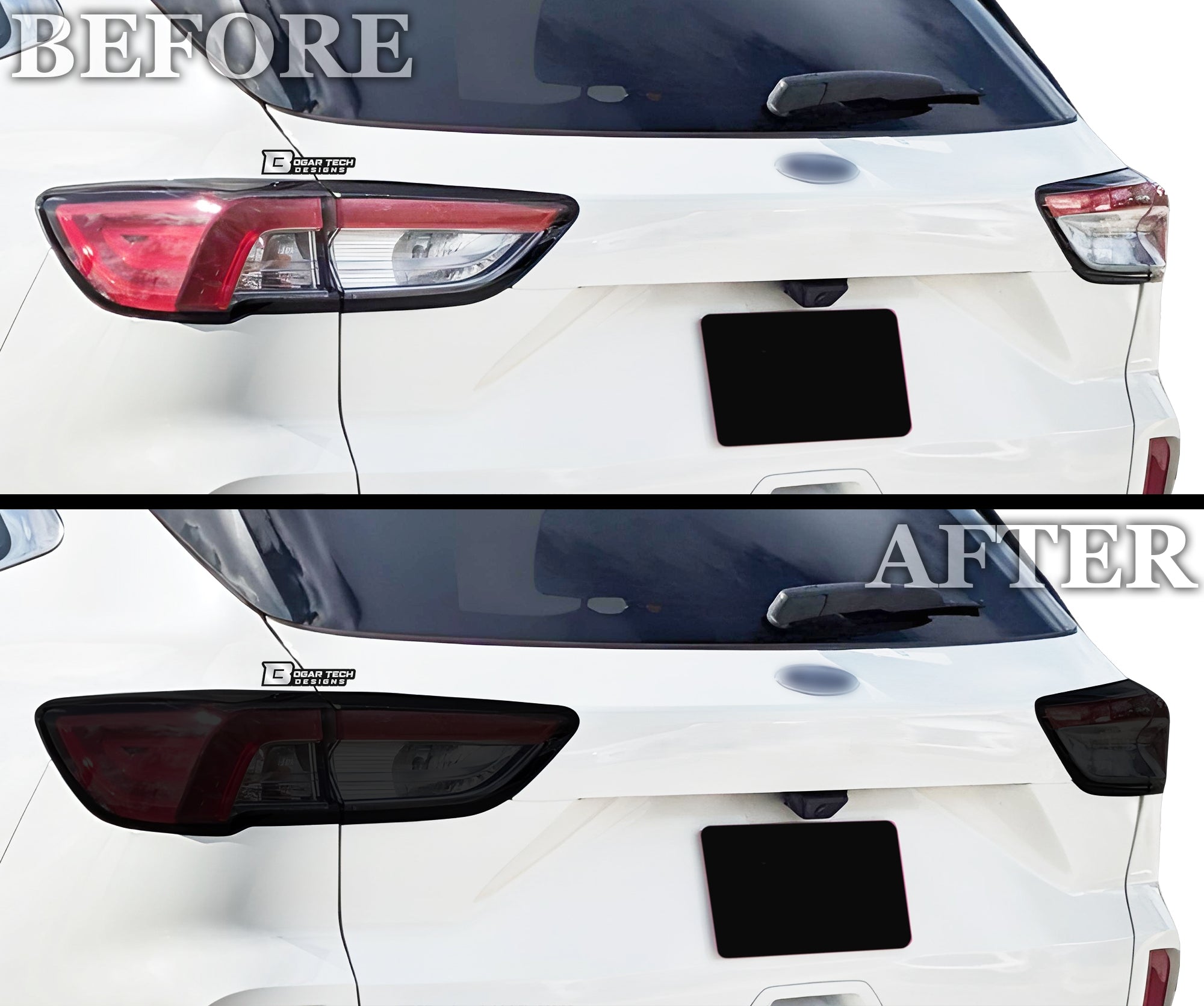 Full Headlight Taillight Precut Smoked PPF Tint Kit Overlay Film Fits Ford Escape 2020-2022 - 0