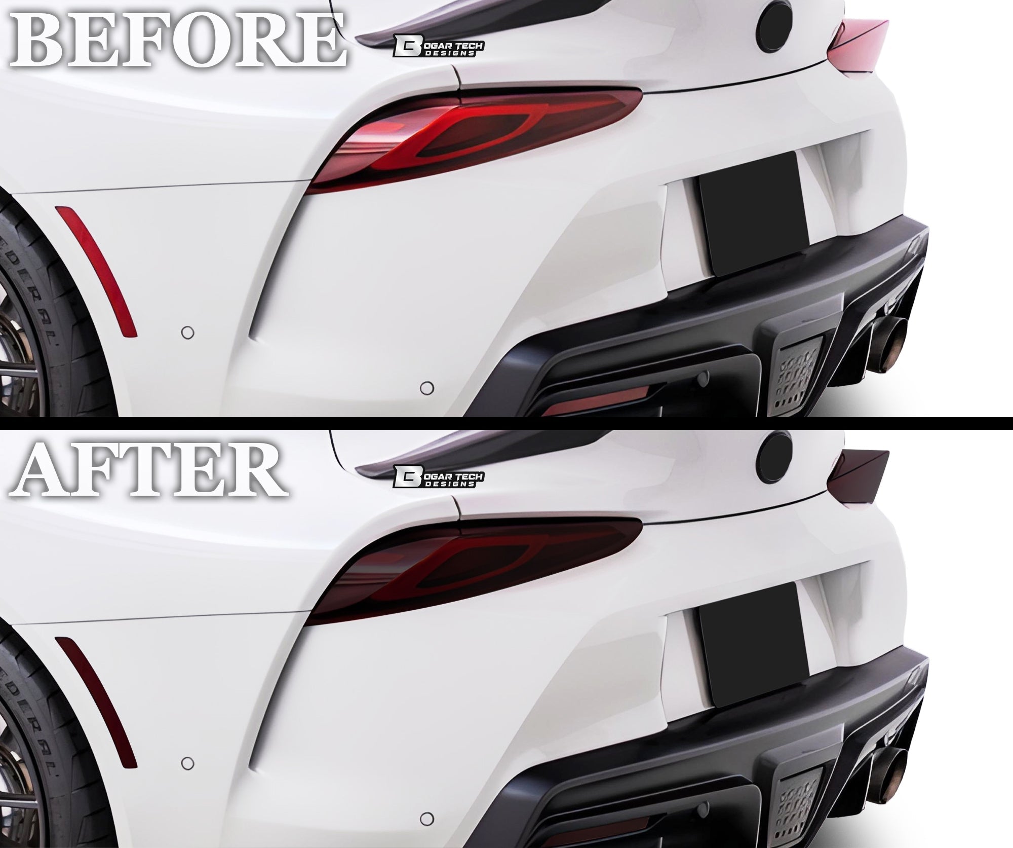 Full Headlight Taillight Precut Smoked PPF Tint Kit Film Overlay Fits Toyota Supra 2020-2025 - 0