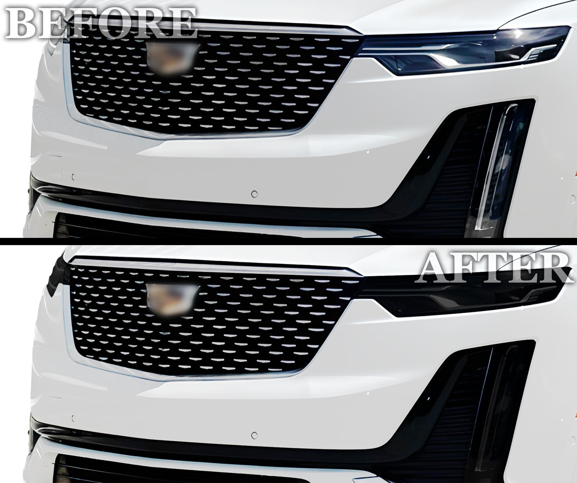 Full Headlight Taillight Precut Smoked PPF Tint Kit Film Overlay Fits Cadillac XT6 2020-2025