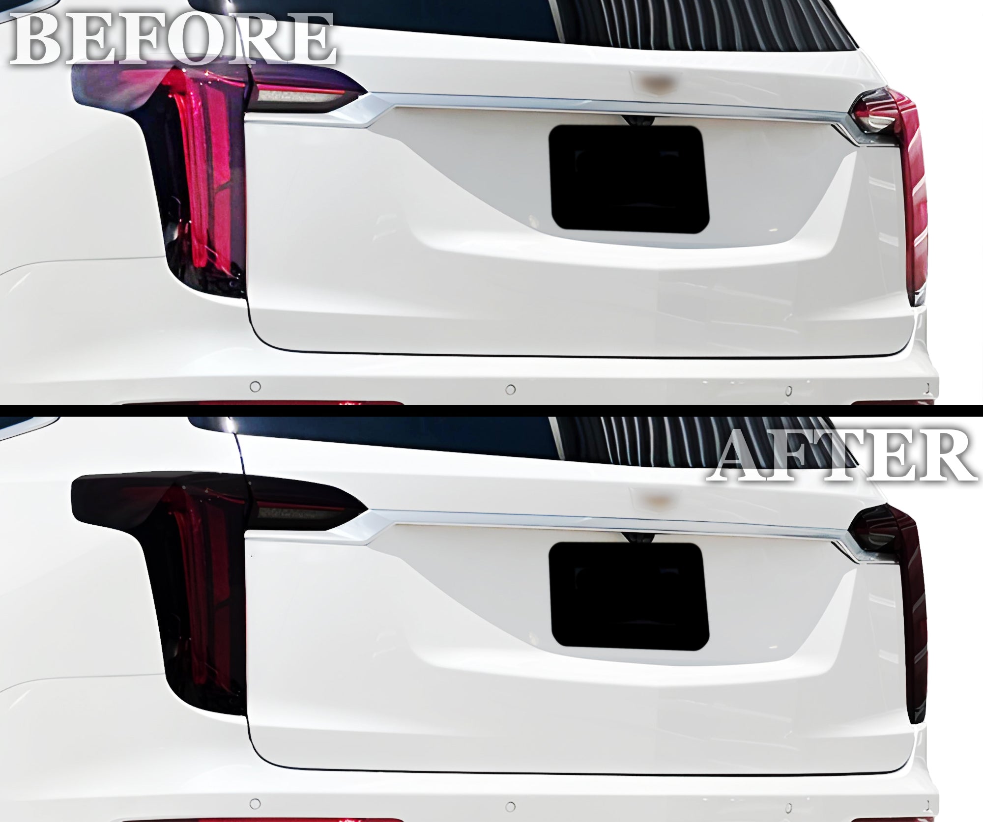 Full Headlight Taillight Precut Smoked PPF Tint Kit Film Overlay Fits Cadillac XT6 2020-2025 - 0