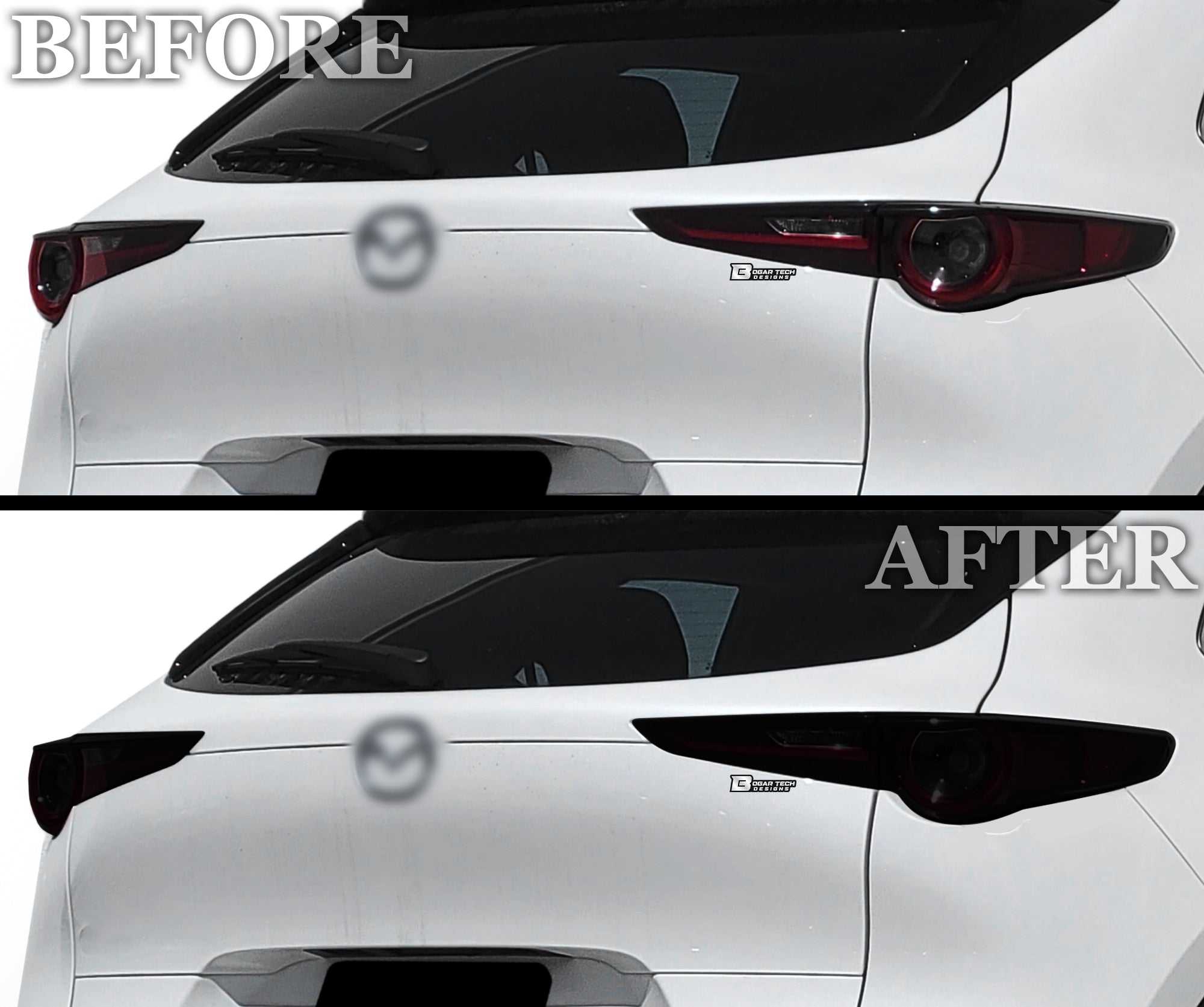 Full Headlight Taillight Precut Smoked PPF Tint Kit Film Overlay Fits Mazda Cx-30 2020-2025 - 0
