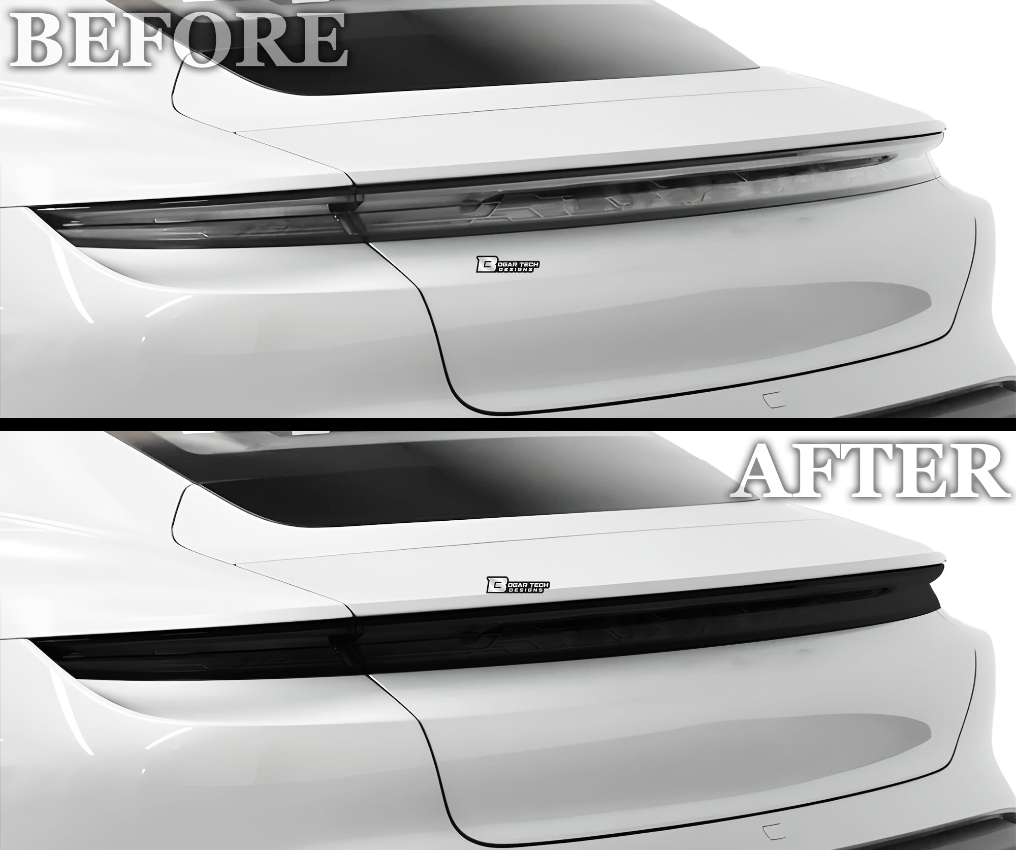 Full Headlight Taillight Precut Smoked PPF Tint Kit Film Overlay Fits Porsche Taycan 2020-2025 - 0