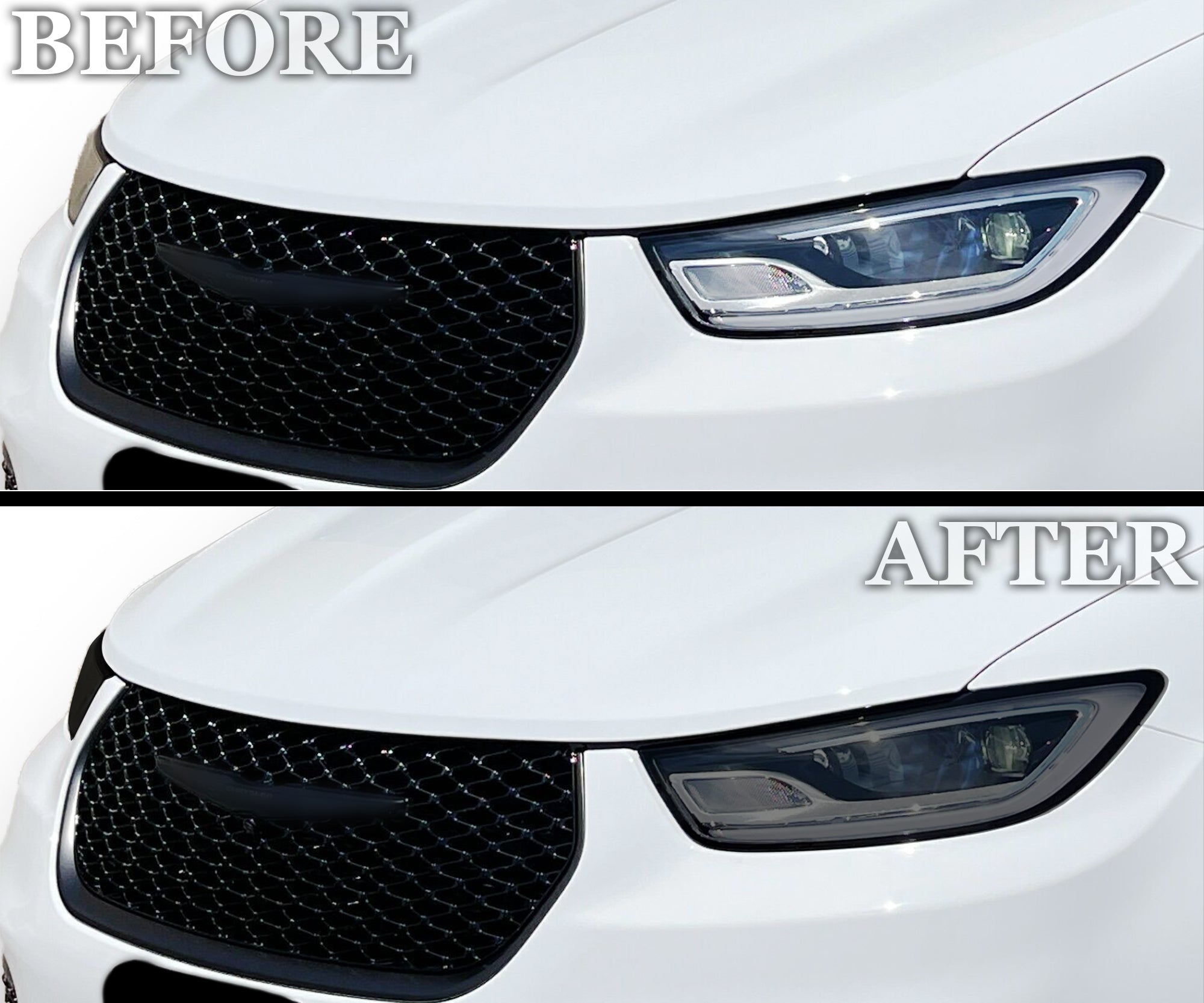 Full Headlight Taillight Precut Smoked PPF Tint Kit Overlay Film Fits Chrysler Pacifica 2021-2025