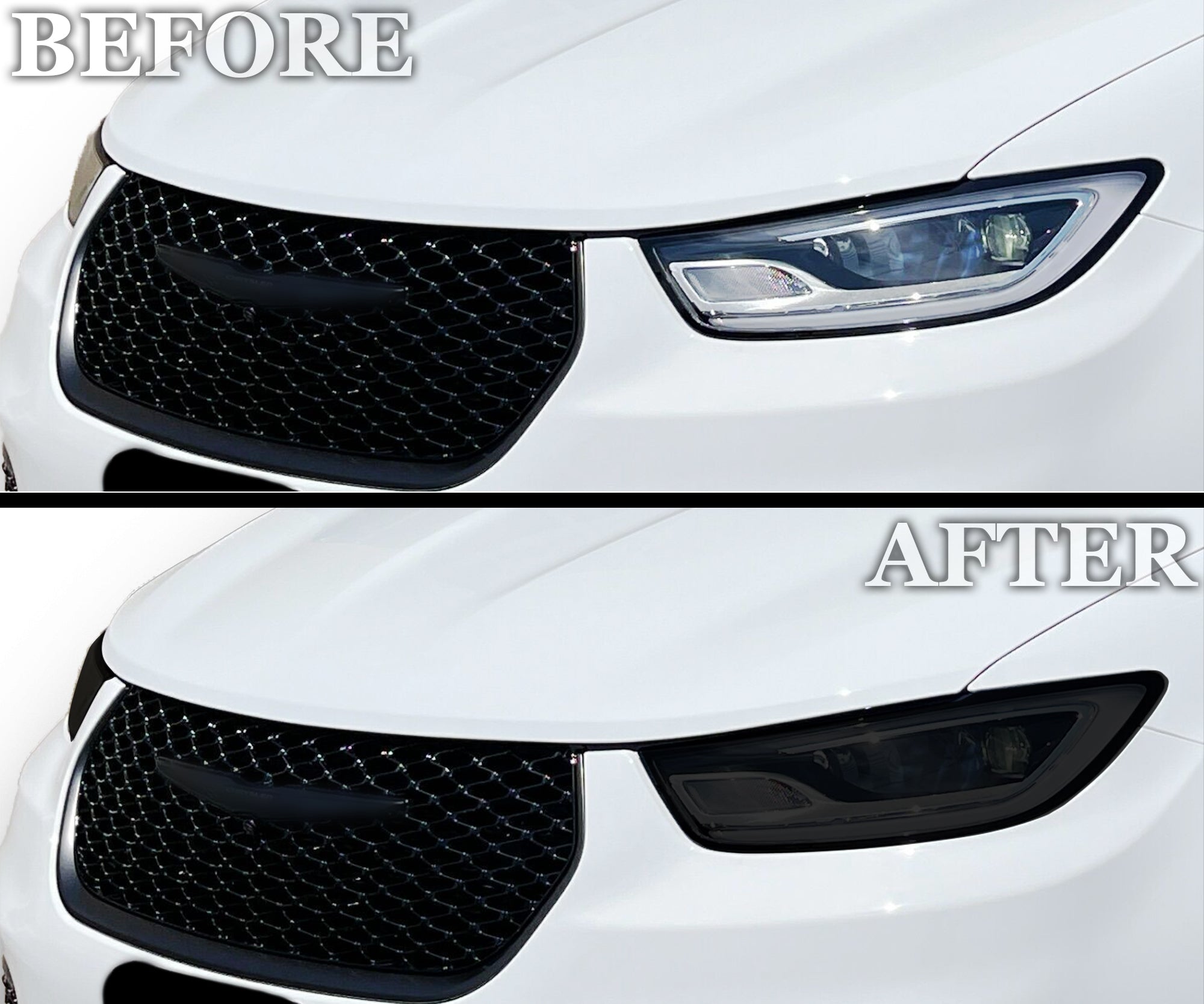 Full Headlight Taillight Precut Smoked PPF Tint Kit Overlay Film Fits Chrysler Pacifica 2021-2025