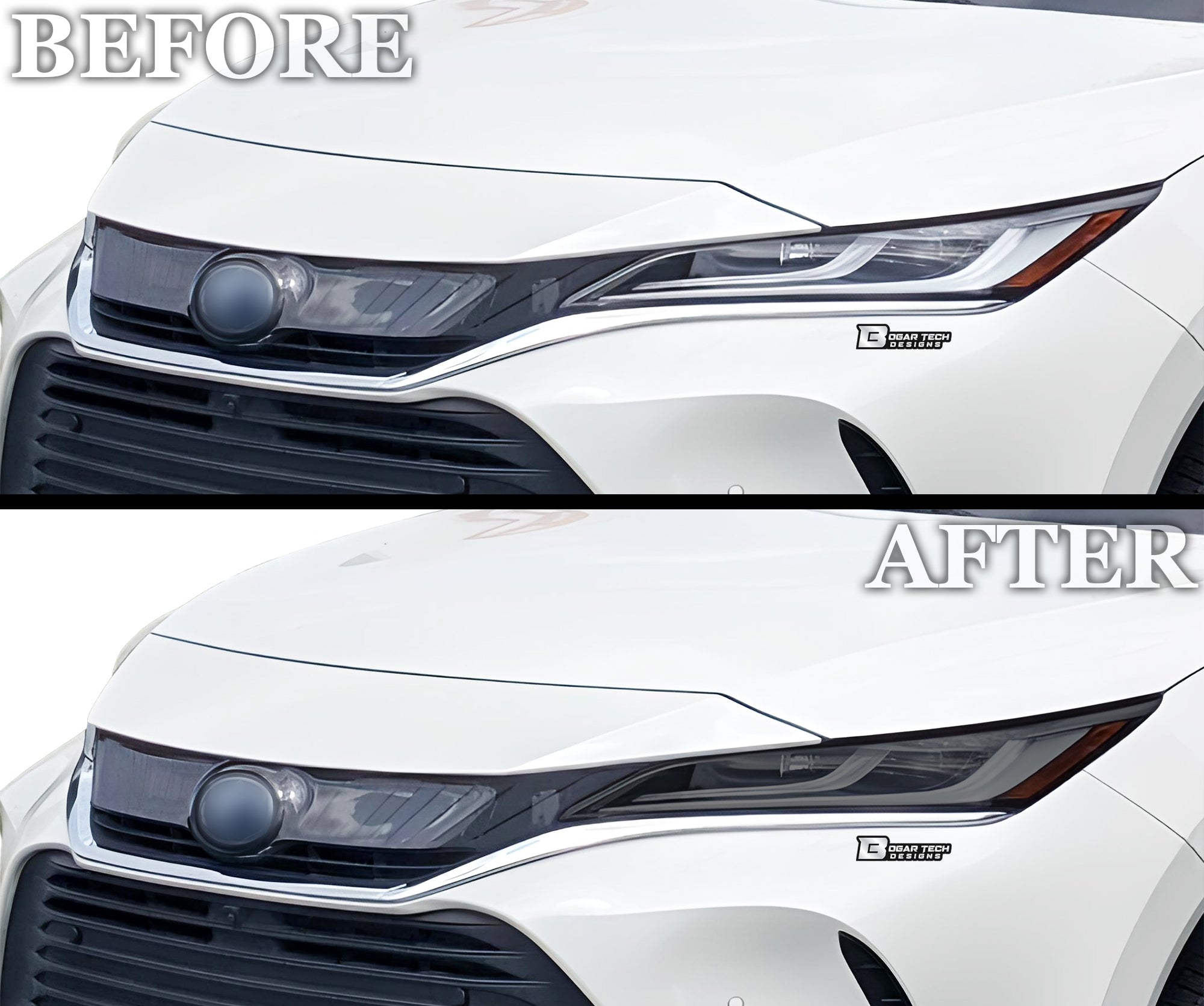 Full Headlight Taillight Precut Smoked PPF Tint Kit Overlay Film Fits Toyota Venza 2021-2024