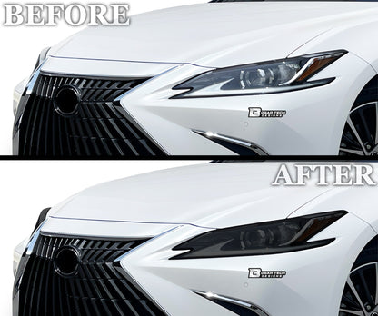 Full Headlight Taillight Precut Smoked PPF Tint Kit Film Overlay Fits Lexus ES 2019-2025