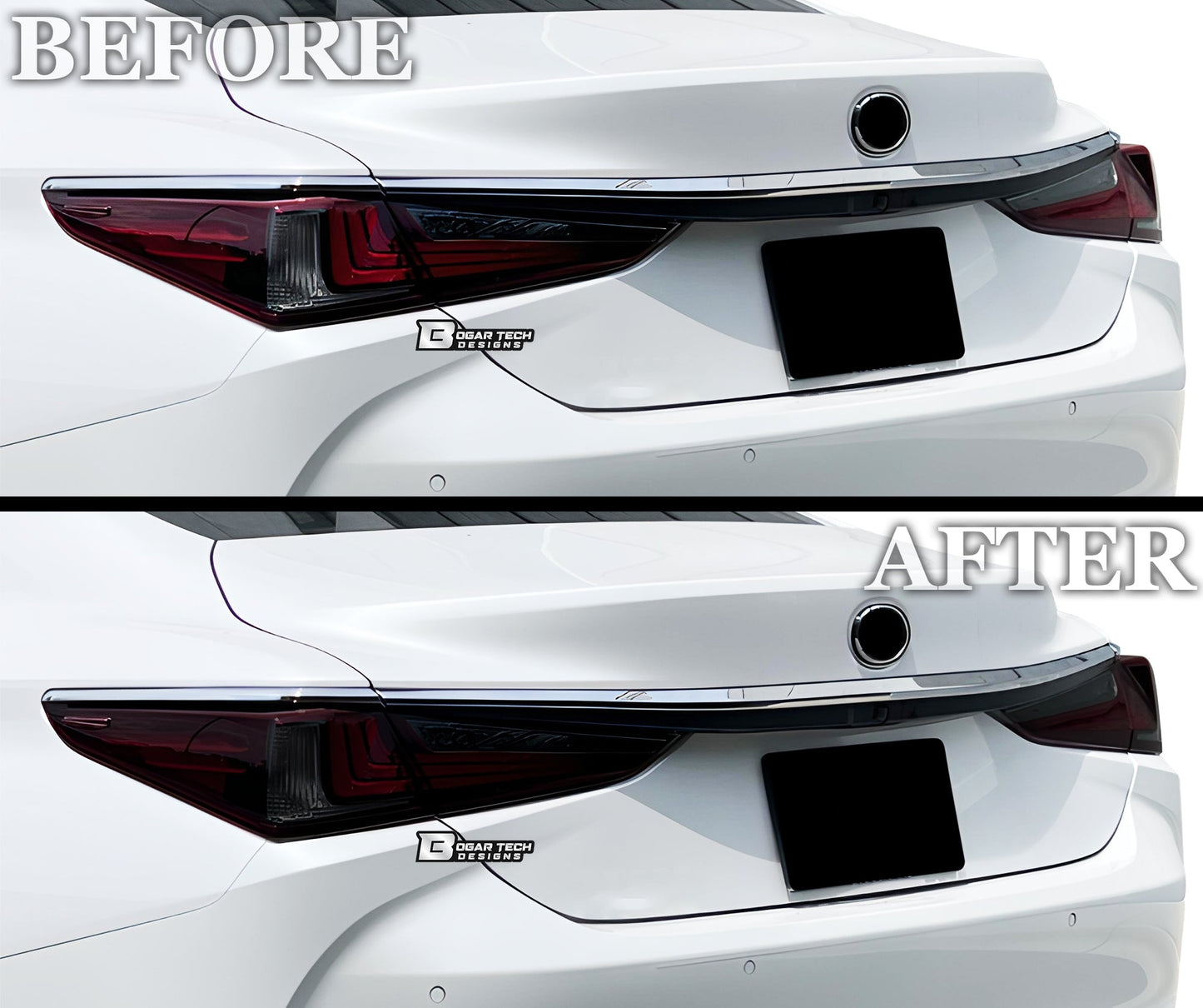 Full Headlight Taillight Precut Smoked PPF Tint Kit Film Overlay Fits Lexus ES 2019-2025