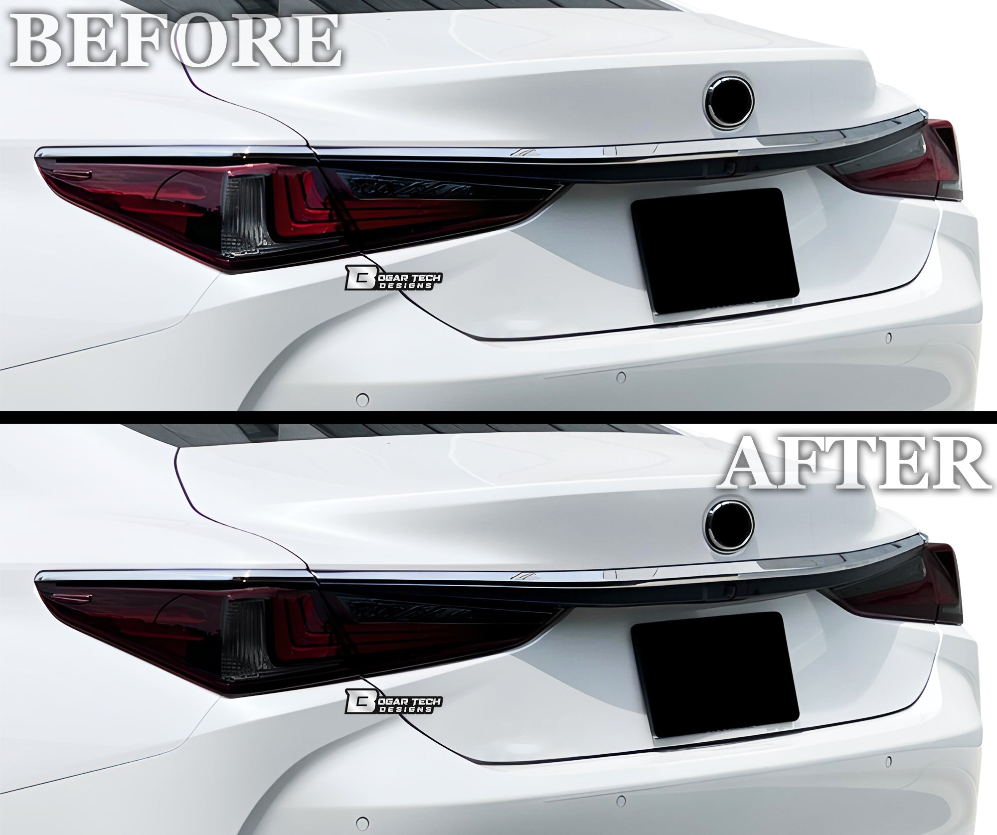 Full Headlight Taillight Precut Smoked PPF Tint Kit Film Overlay Fits Lexus ES 2019-2025 - 0