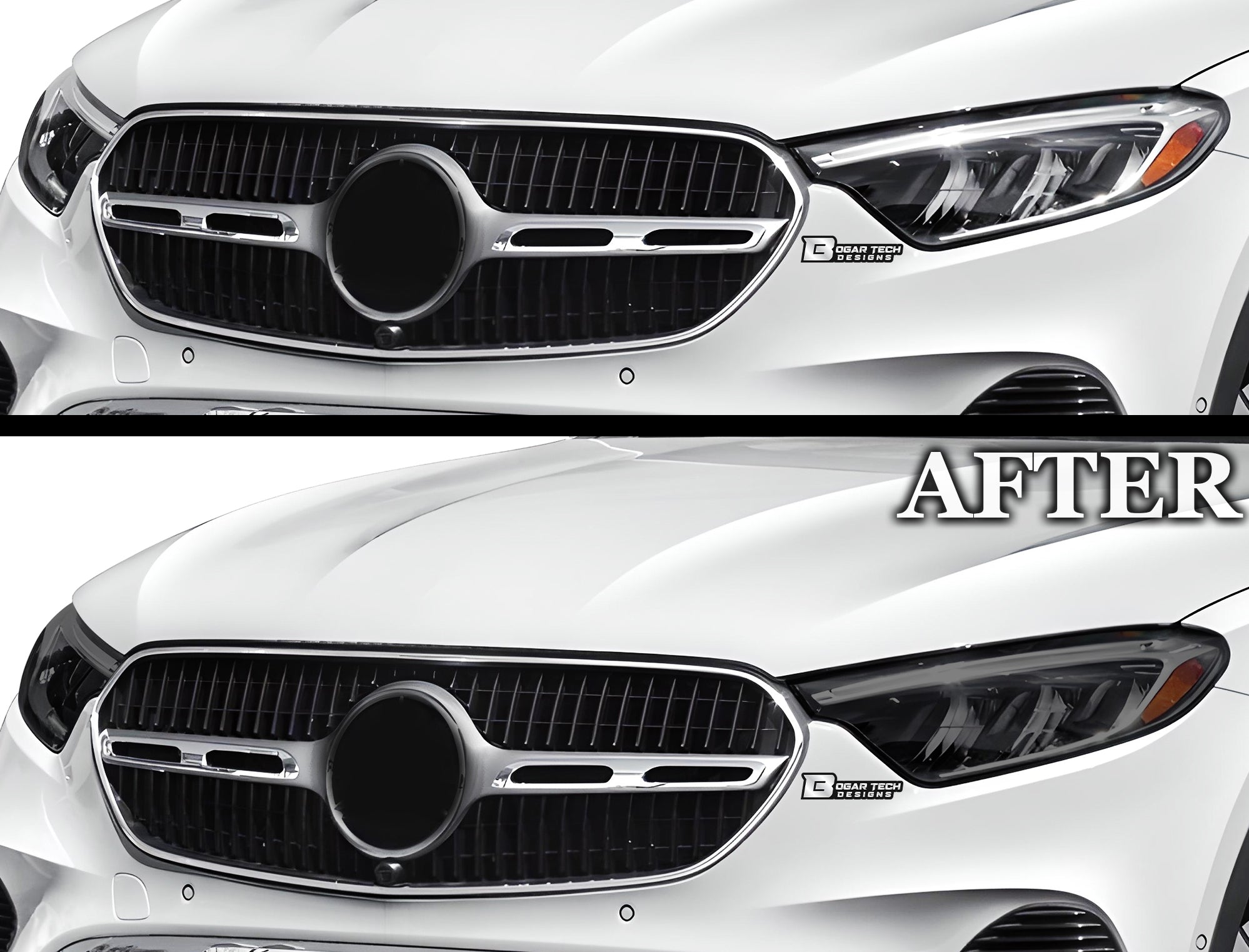 Full Headlight Taillight Precut Smoked PPF Tint Kit Film Overlay Fits Mercedes Benz GLC 2023-2025