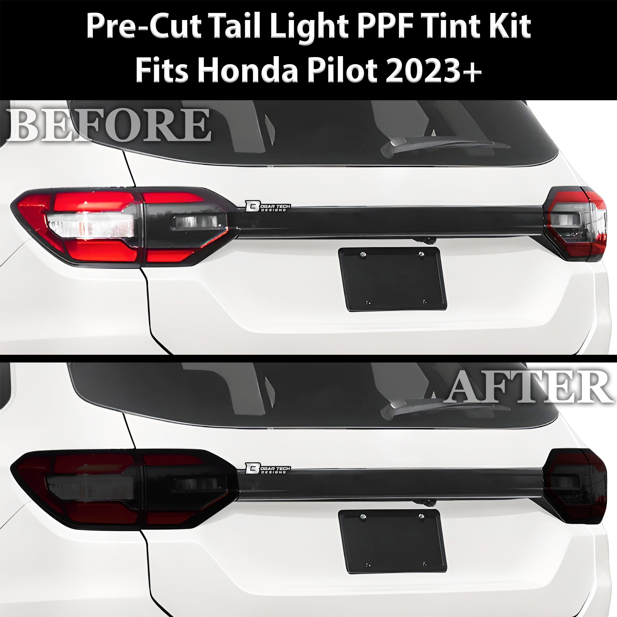 Full Headlight Taillight Precut Smoked PPF Tint Kit Film Overlay Fits Honda Pilot 2023-2025