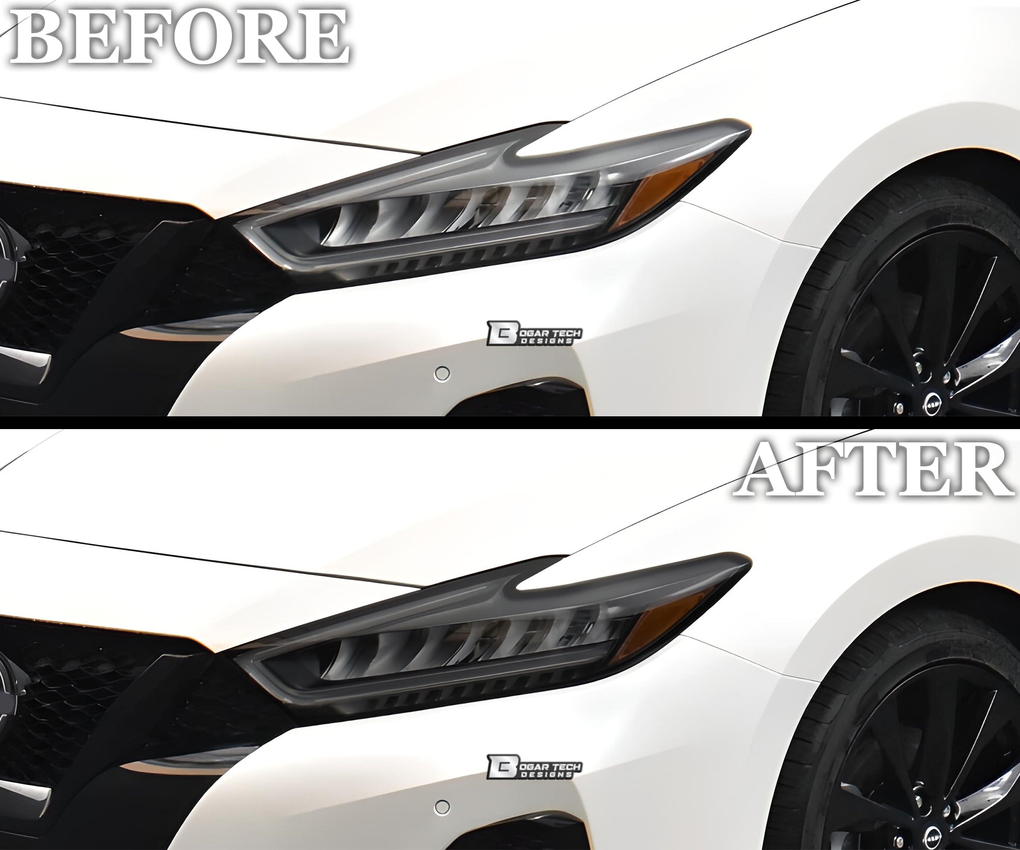 Full Headlight Taillight Precut Smoked PPF Tint Kit Film Overlay Fits Nissan Maxima 2015-2023