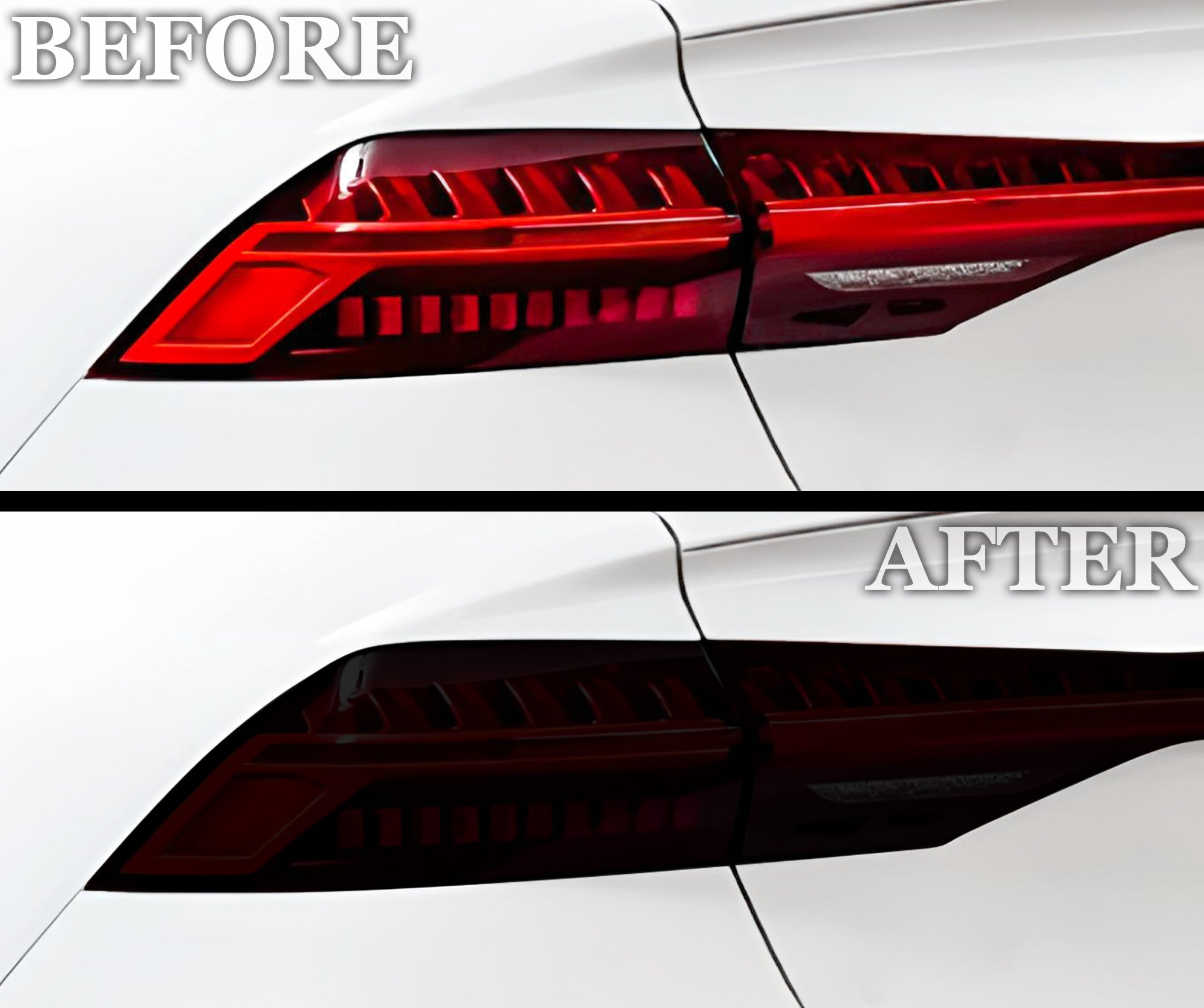 Full Headlight Taillight Precut Smoked PPF Tint Kit Film Overlay Fits Audi S7 A7 Sportback 2019-2024 - 0