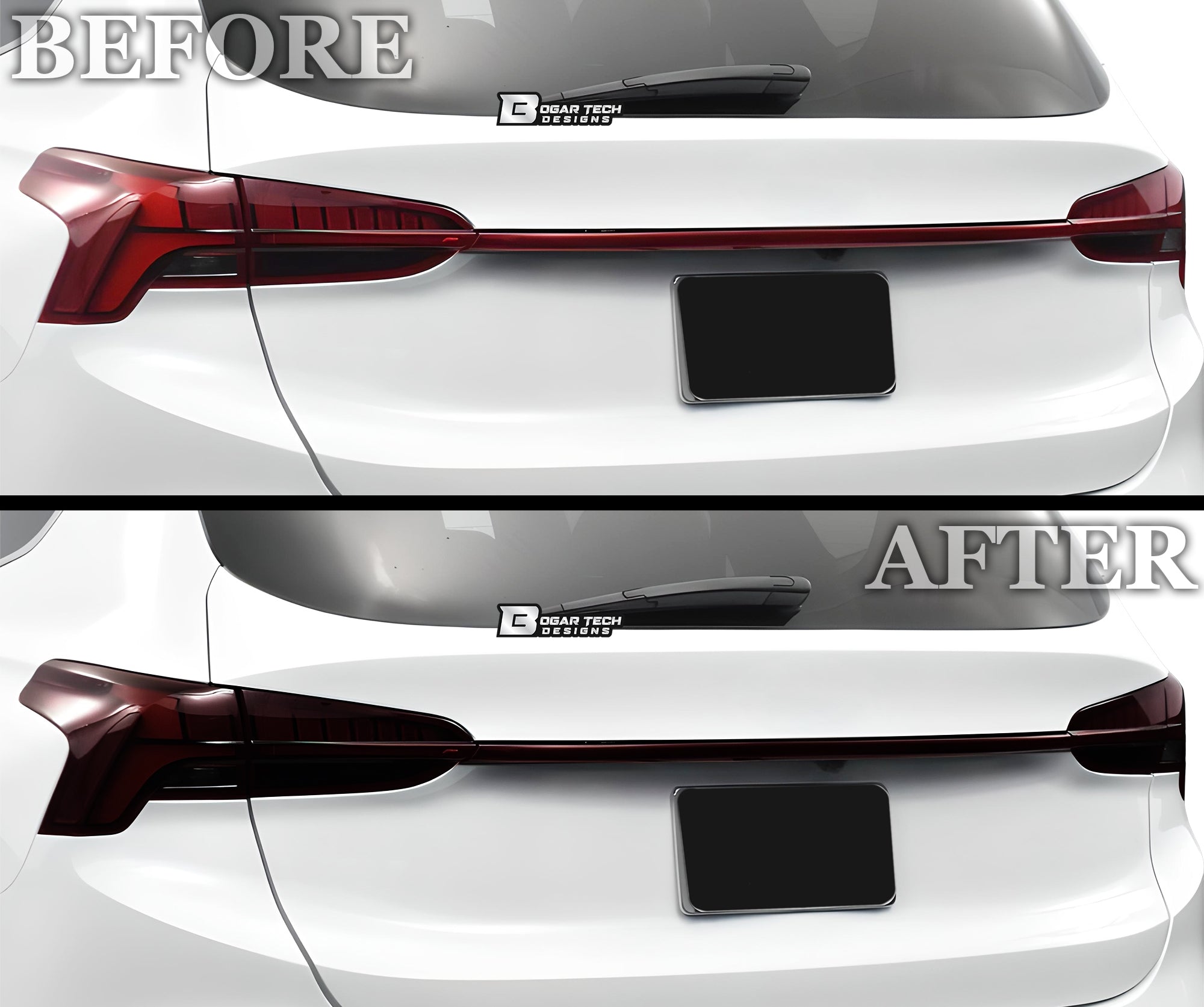 Full Headlight Taillight Precut Smoked PPF Tint Kit Film Overlay Fits Hyundai Santa Fe 2021-2023 - 0