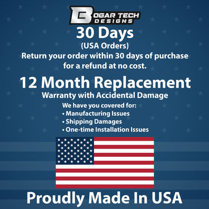 Fits Chevrolet Equinox EV 2024-2025 Quarter Window American Flag Vinyl Decal Stickers