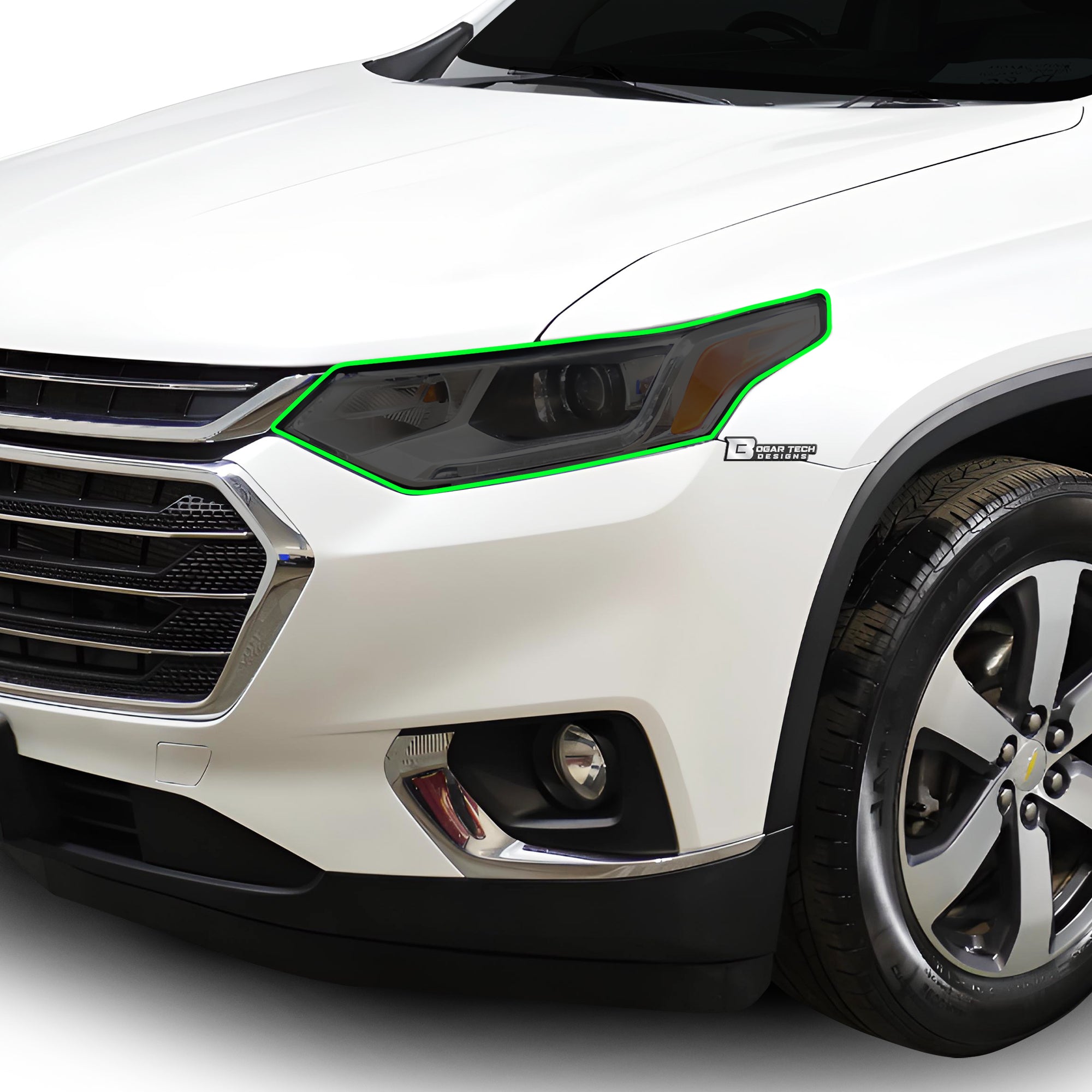 Full Headlight Taillight Precut Smoked PPF Tint Kit Film Overlay Fits Chevy Traverse 2018-2021