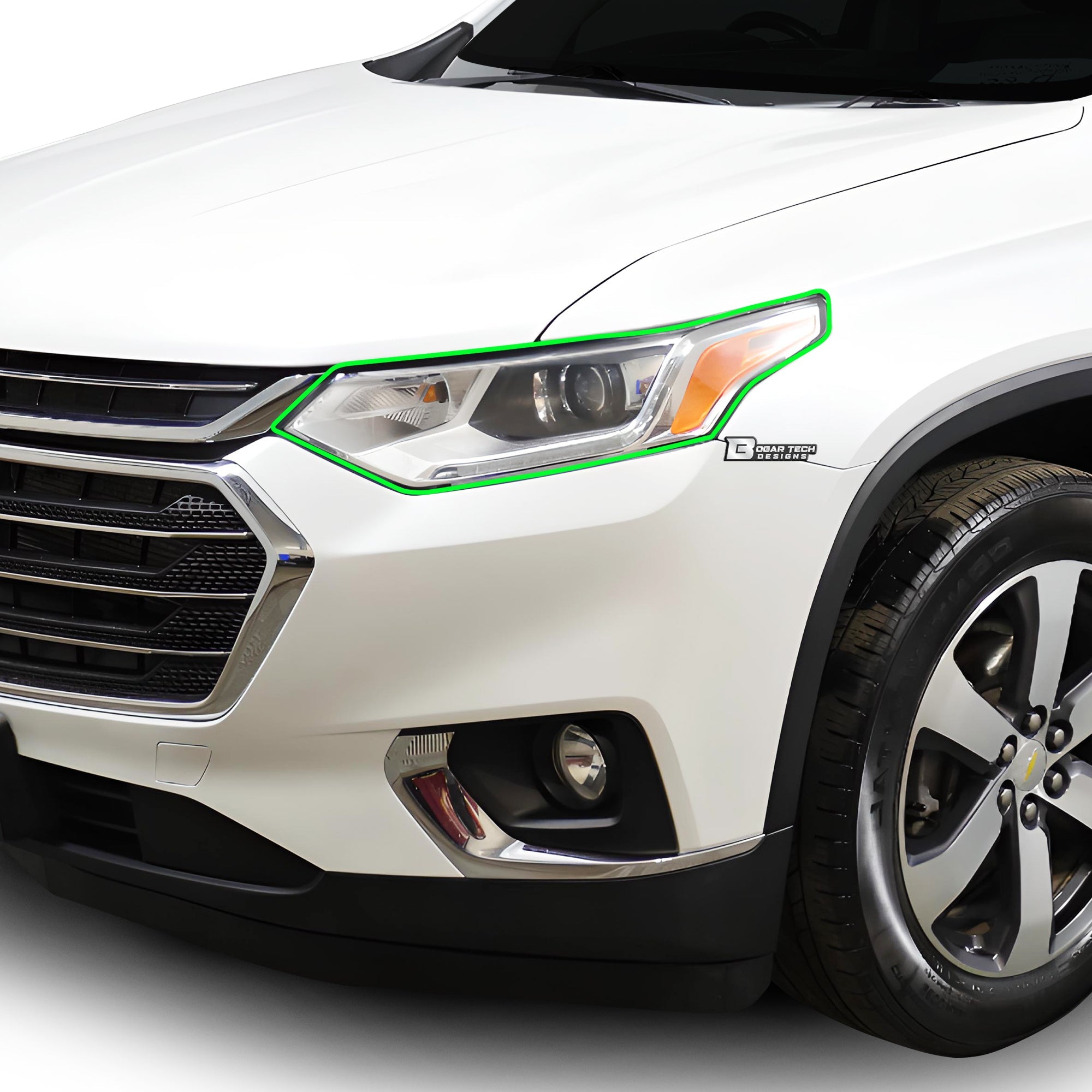 Full Headlight Taillight Precut Smoked PPF Tint Kit Film Overlay Fits Chevy Traverse 2018-2021