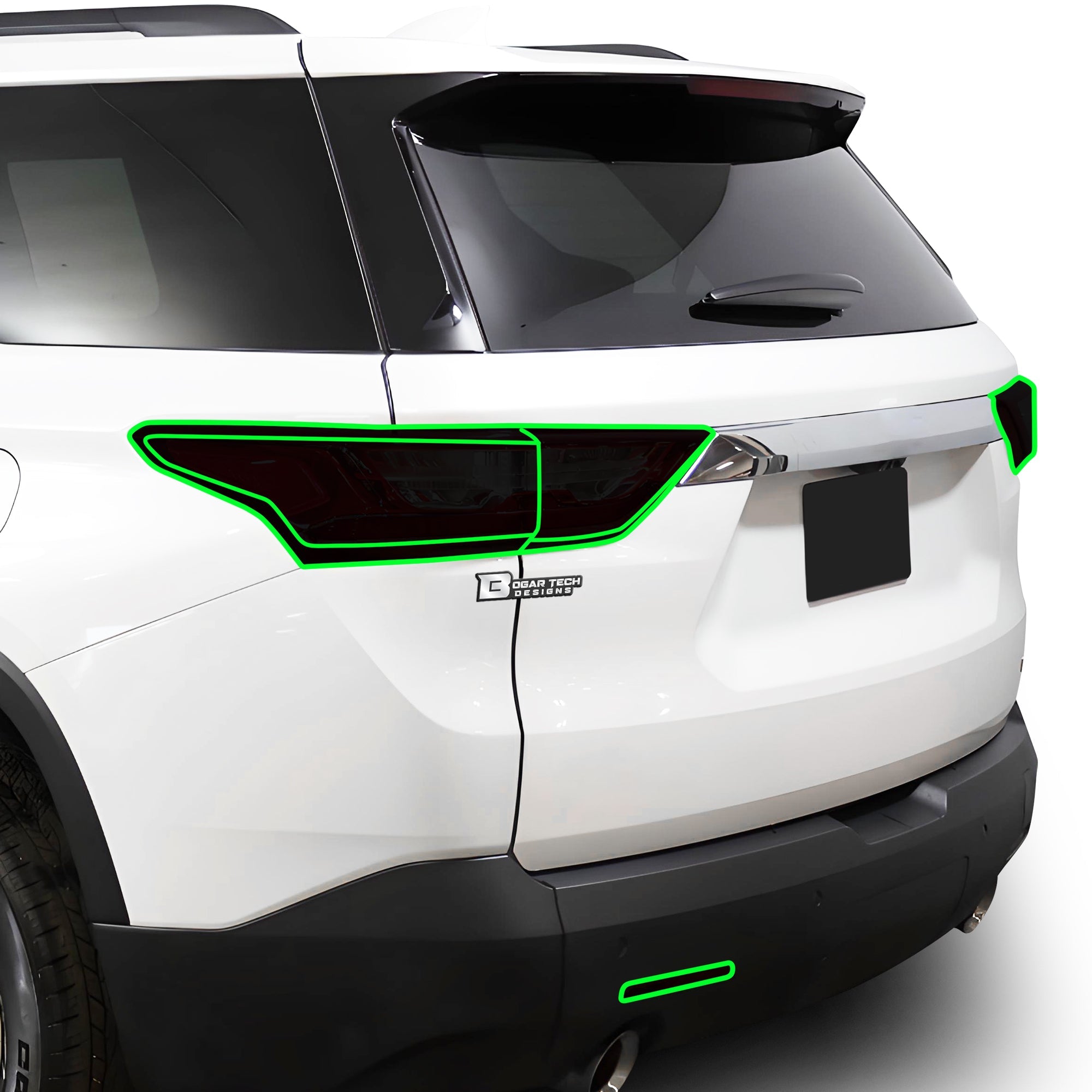 Full Headlight Taillight Precut Smoked PPF Tint Kit Film Overlay Fits Chevy Traverse 2018-2021