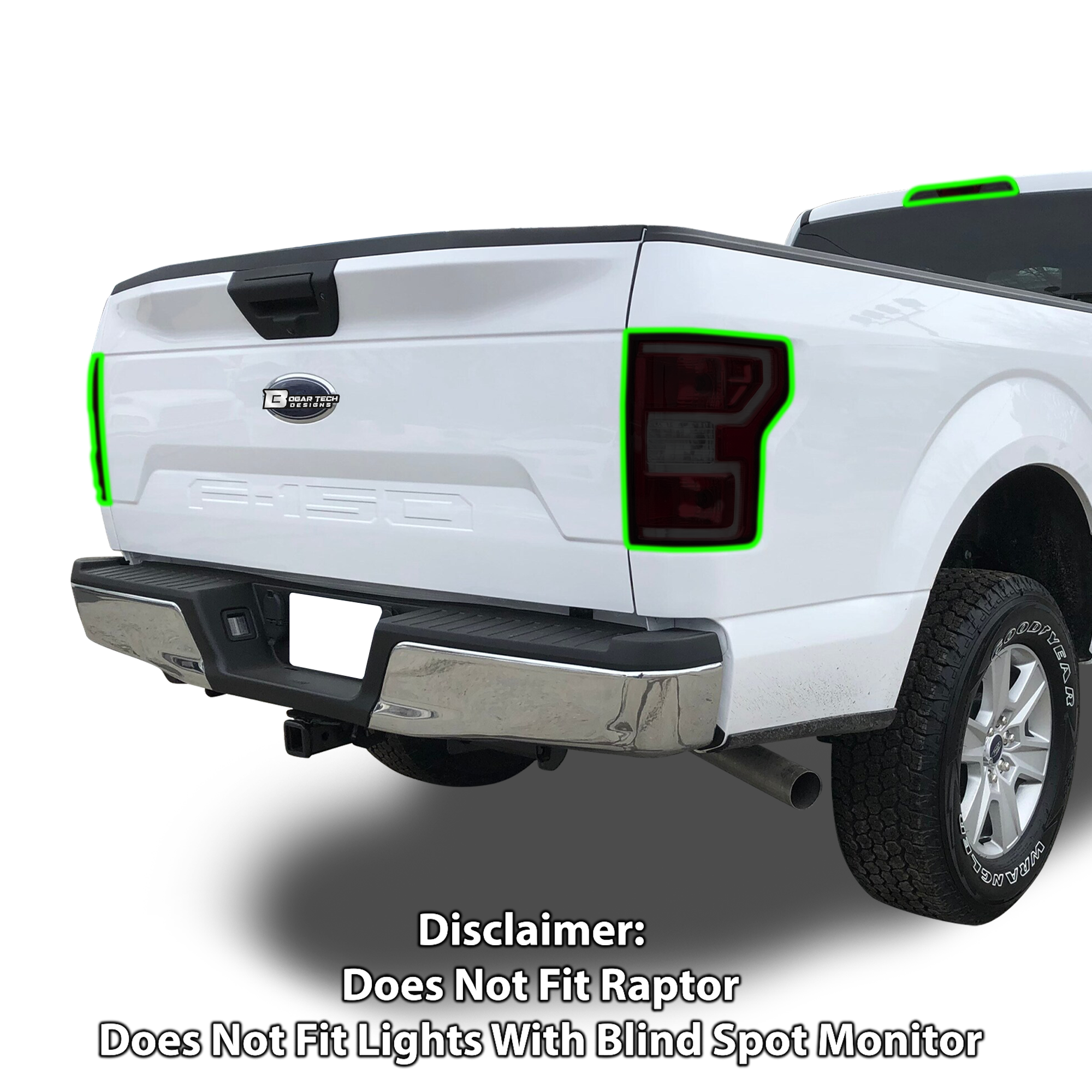 Complete Full Headlight Taillight Precut Film Overlay Tint Kit Fits Ford F150 2018-2020