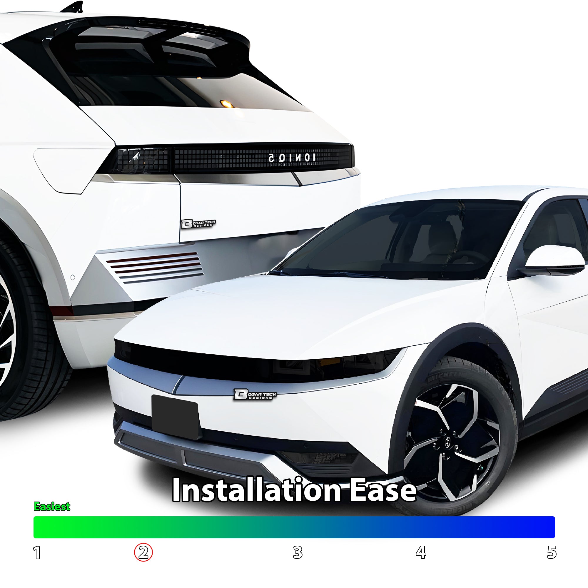 Full Headlight Taillight Precut Smoked PPF Tint Kit Film Overlay Fits Hyundai Ioniq 5 2022 2023 - 0