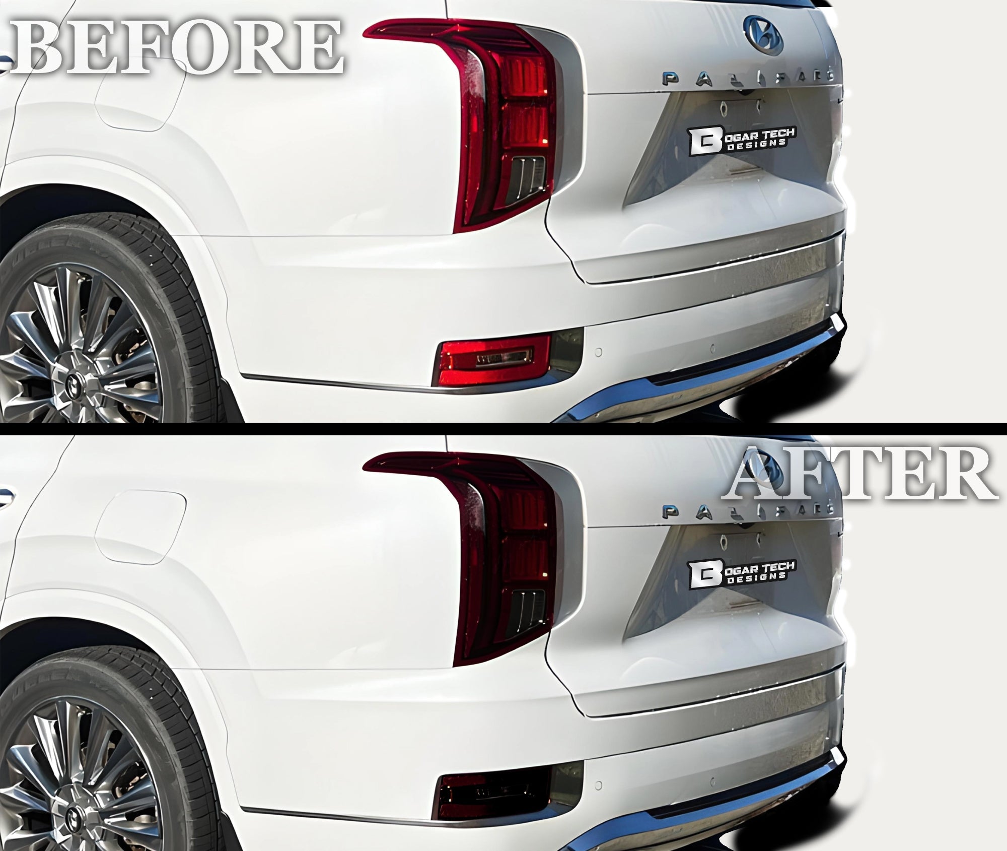 Full Headlight Taillight Precut Smoked PPF Tint Kit Film Overlay Fits Hyundai Palisade 2020-2025 - 0