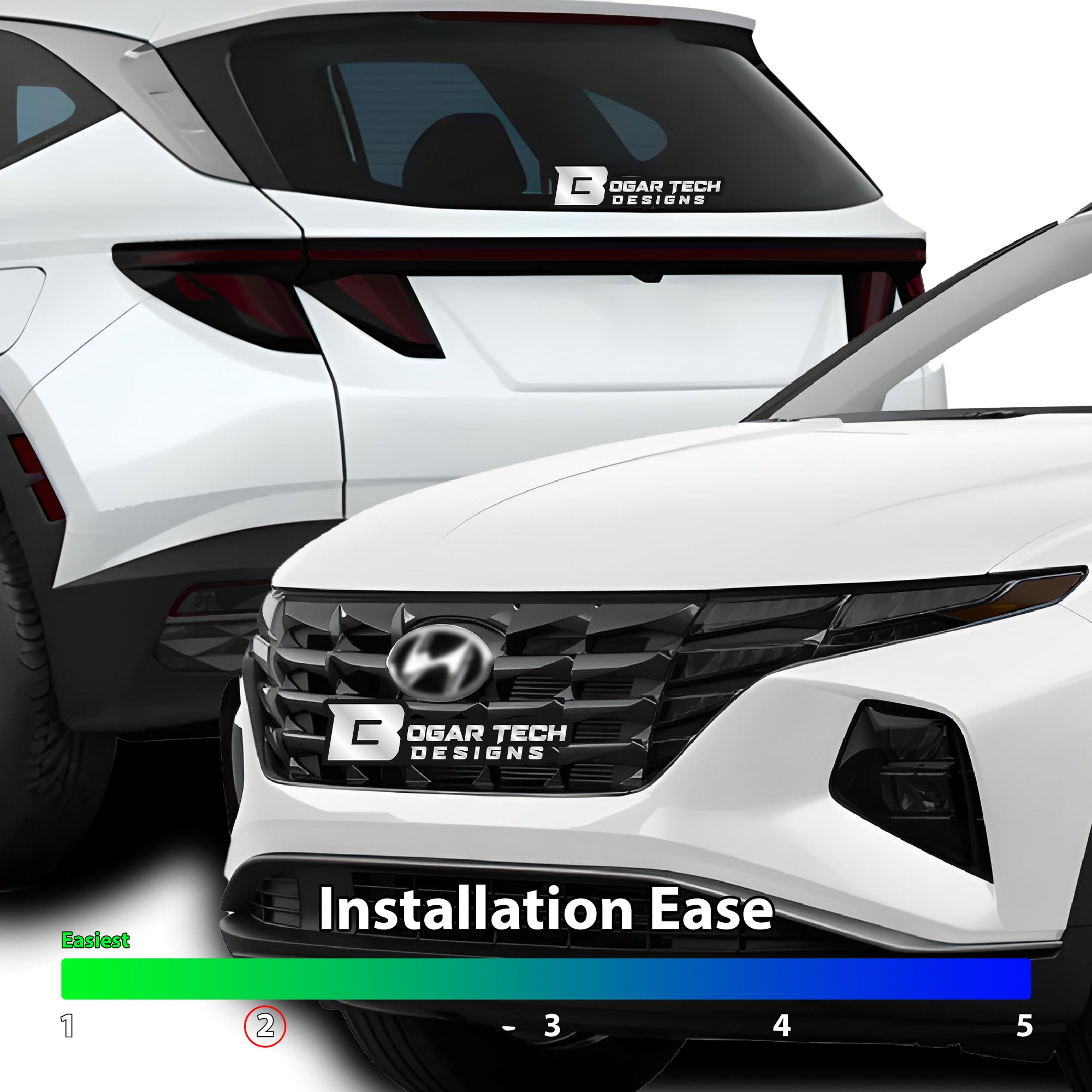 Full Headlight Taillight Precut Smoked PPF Tint Kit Film Overlay Fits Hyundai Tucson 2022-2025 - 0