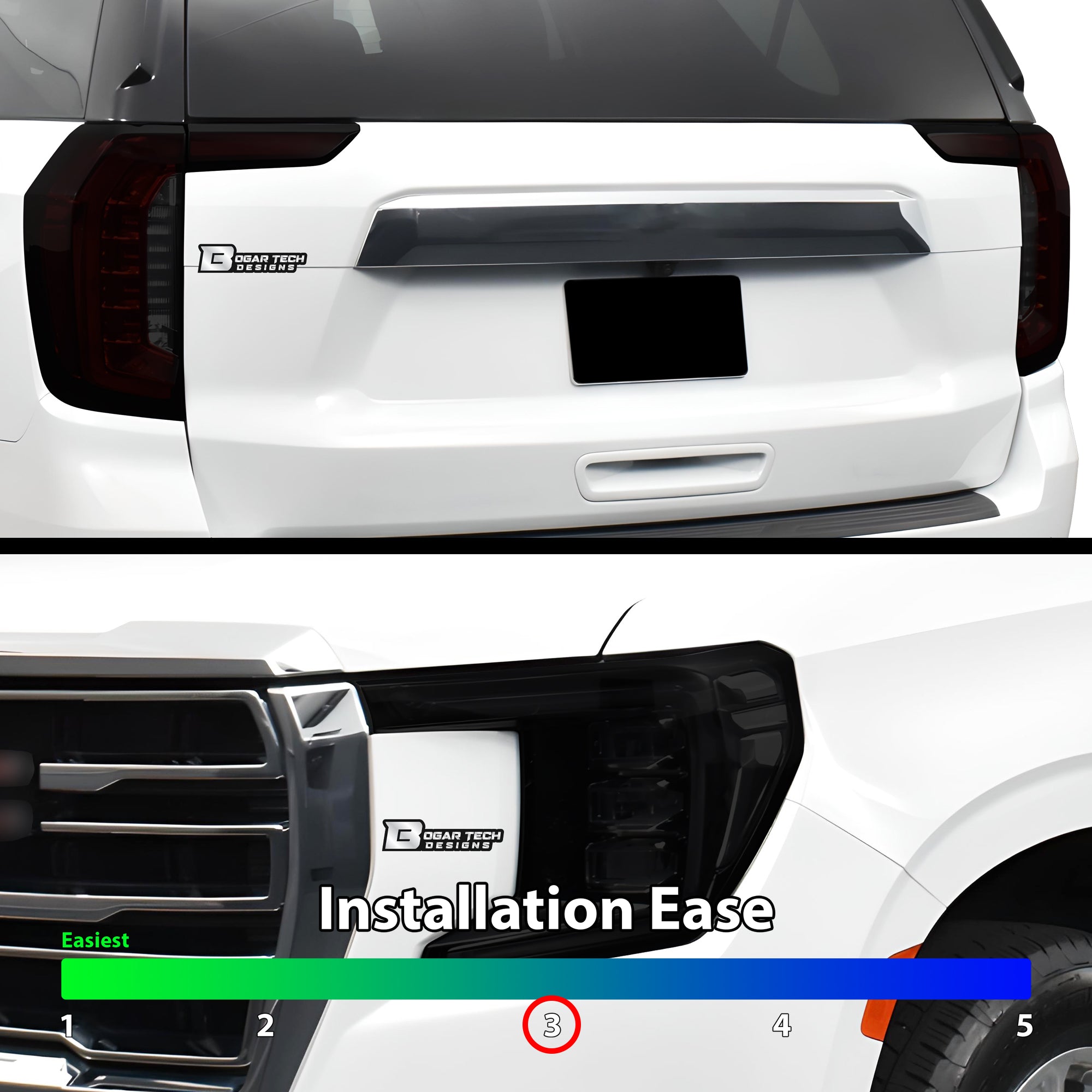 Full Headlight Taillight Precut Smoked PPF Tint Kit Overlay Film Fits GMC Yukon 2021-2024 - 0