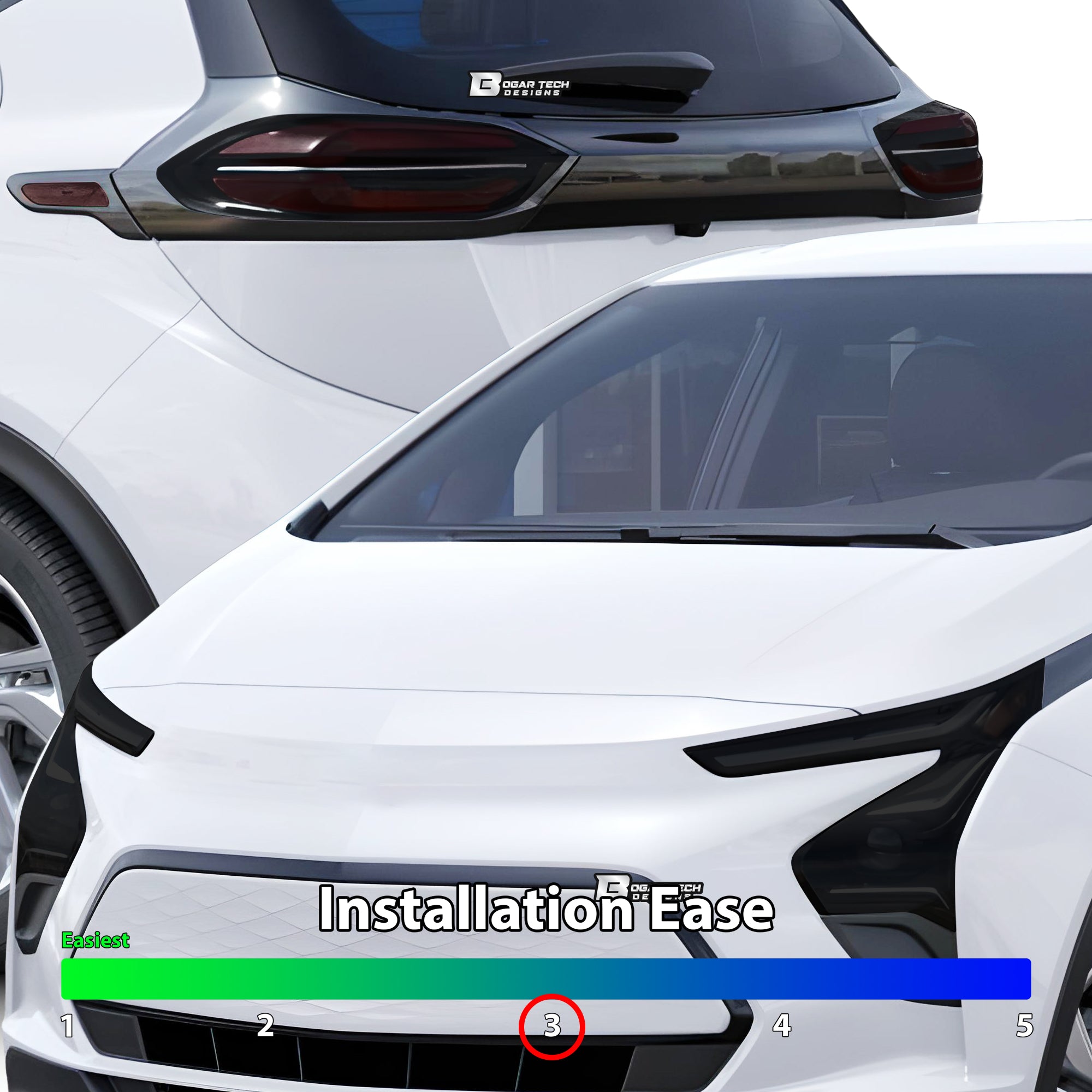 Full Headlight Taillight Precut Smoked PPF Tint Kit Film Overlay Fits Chevy Bolt 2022 2023 - 0
