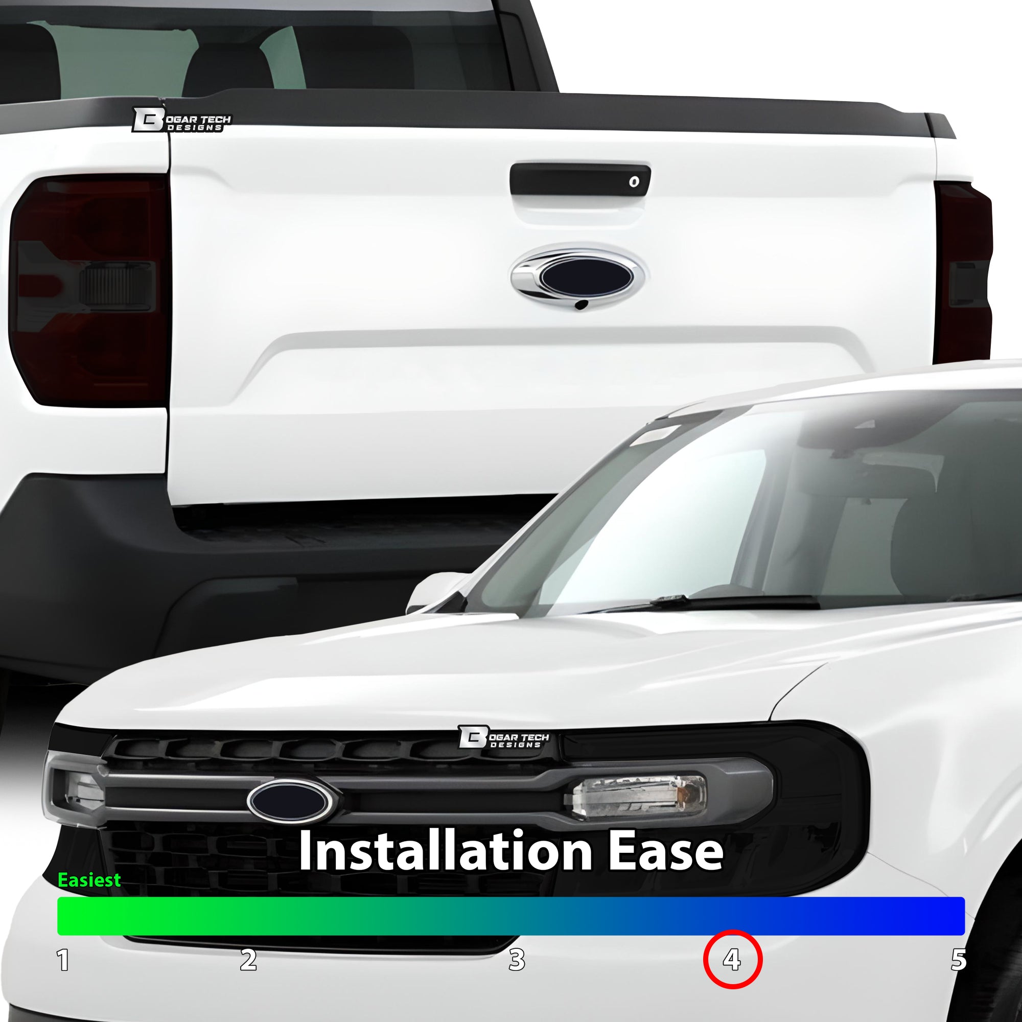 Full Headlight Taillight Precut Smoked PPF Tint Kit Film Overlay Fits Ford Maverick 2022-2025 - 0