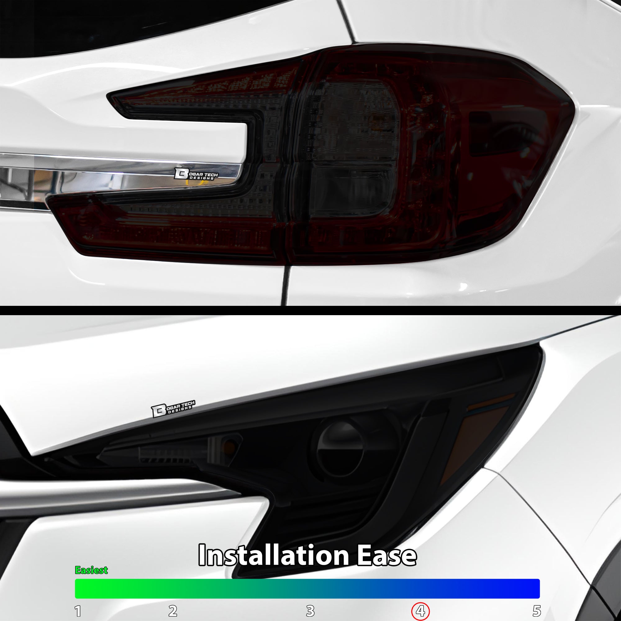 Full Headlight Taillight Precut Smoked PPF Tint Kit Film Overlay Fits Subaru Ascent 2023-2025
