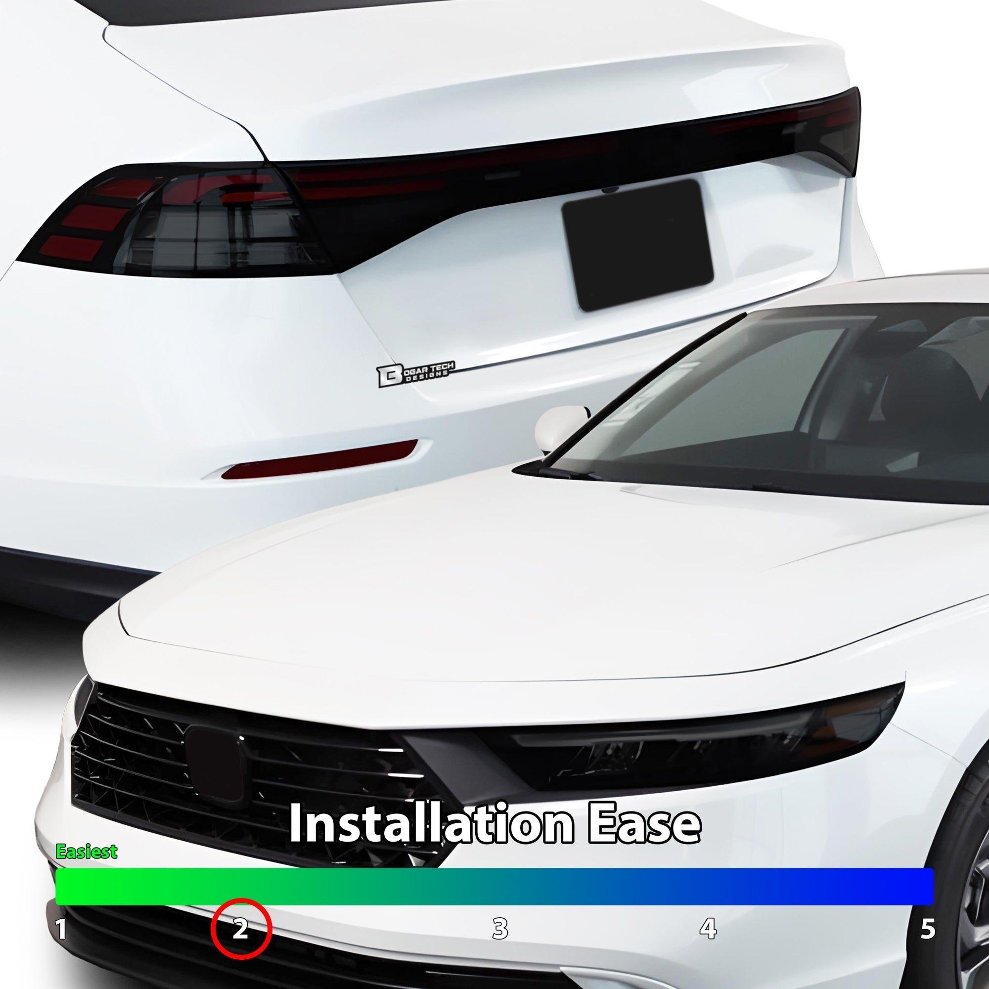 Full Headlight Taillight Precut Smoked PPF Tint Kit Film Overlay Fits Honda Accord Sedan 2023-2025 - 0