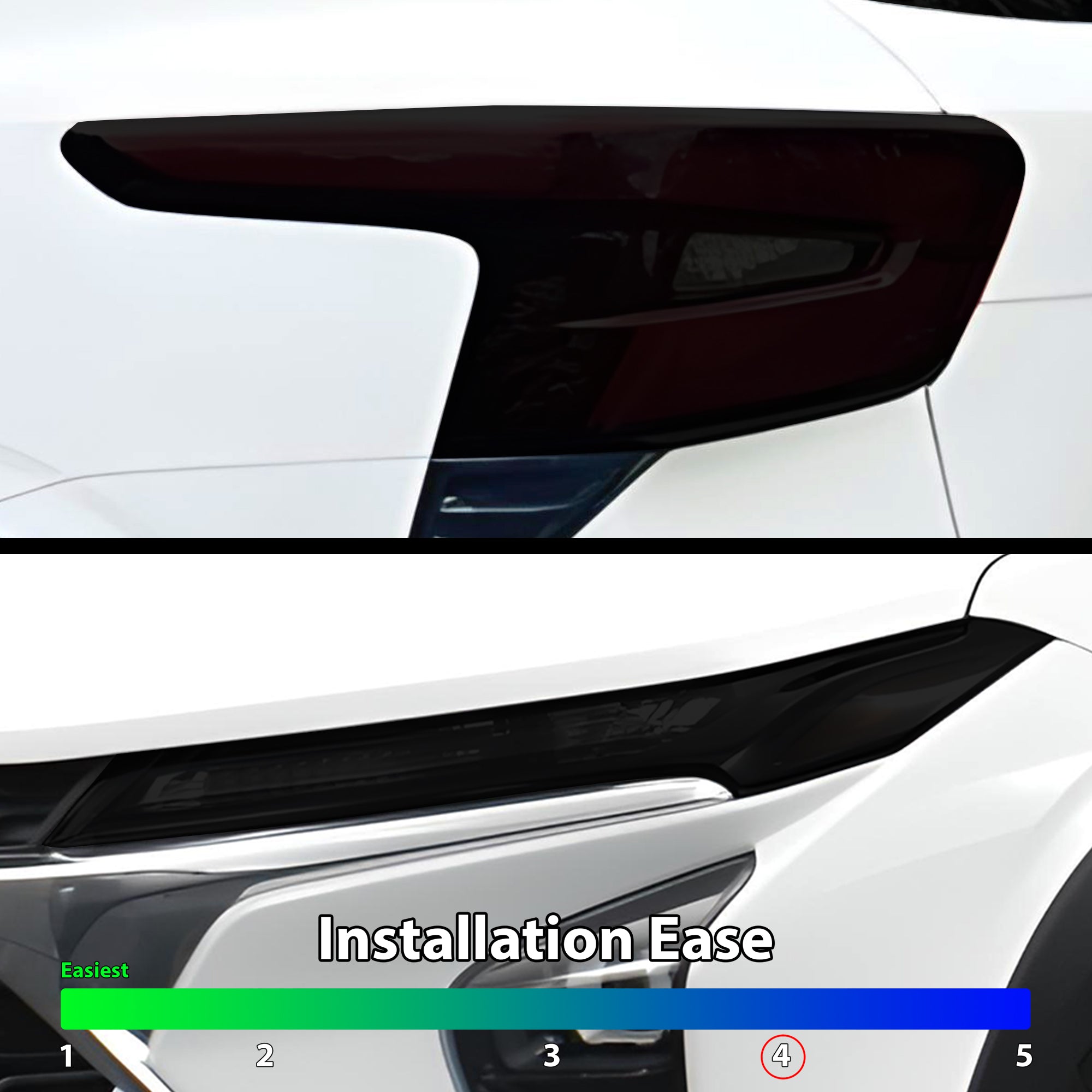 Full Headlight Taillight Precut Smoked PPF Tint Kit Film Overlay Fits Chevrolet Trax 2024-2025