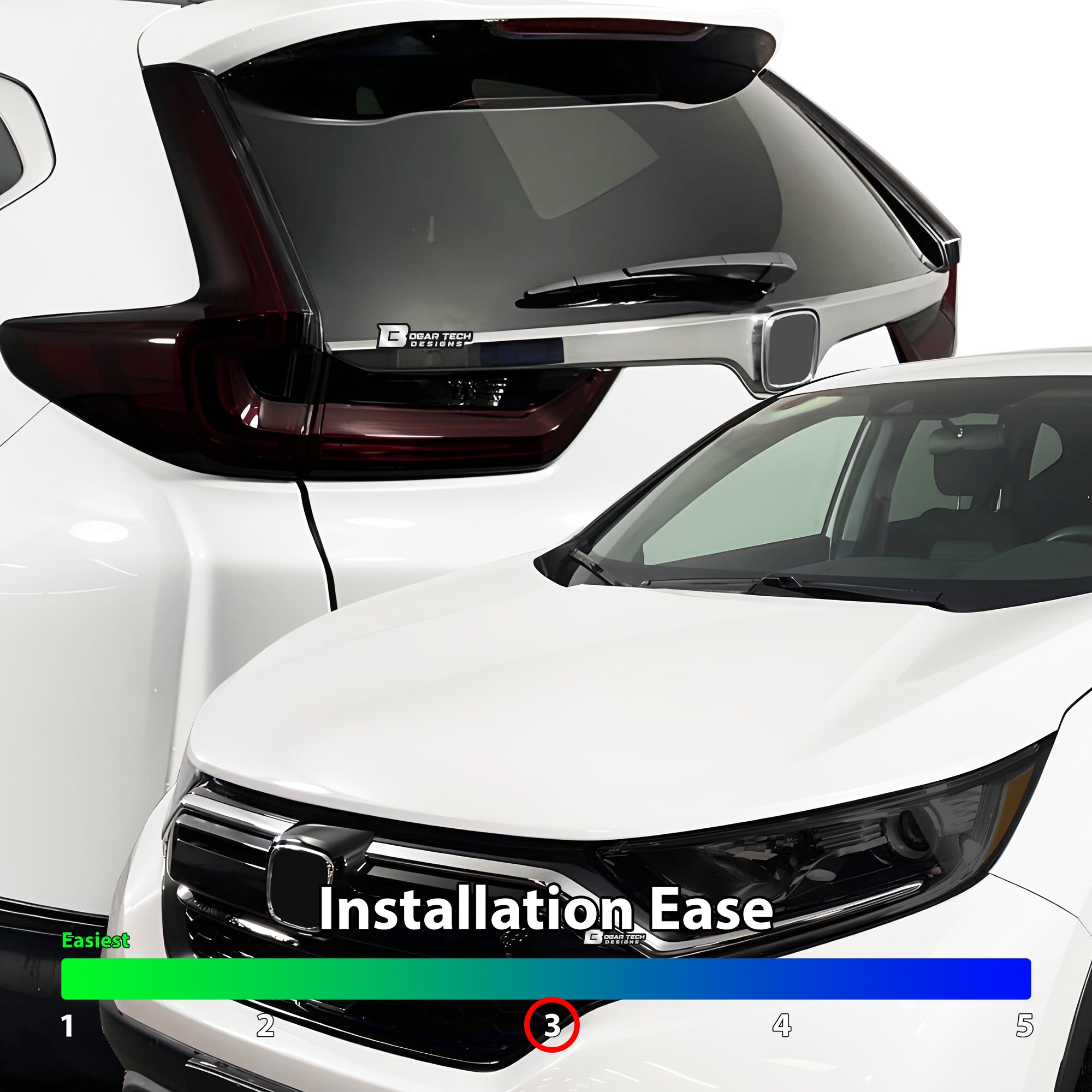 Full Headlight Taillight Precut Smoked PPF Tint Kit Film Overlay Fits Honda CR-V 2020-2022 - 0