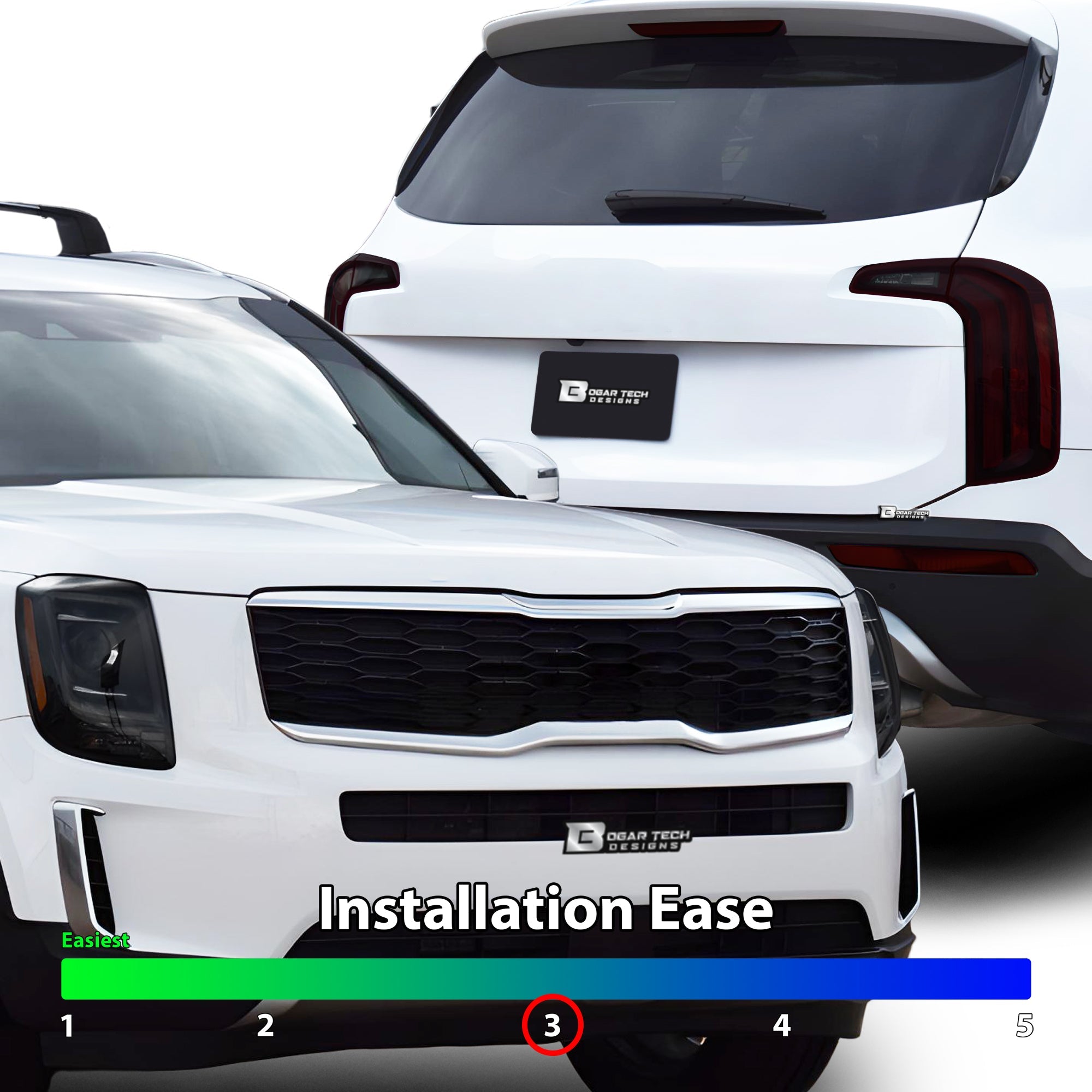 Full Headlight Taillight Precut Smoked PPF Tint Kit Film Overlay Fits Kia Telluride 2020-2025