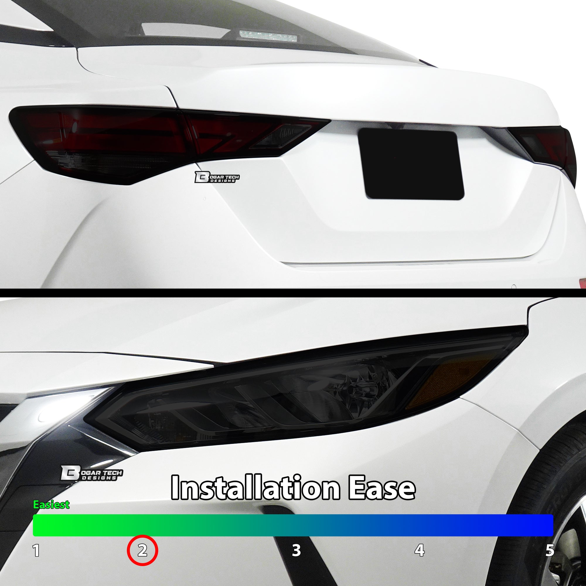 Full Headlight Taillight Precut Smoked PPF Tint Kit Overlay Film Fits Nissan Sentra 2020-2025 - 0