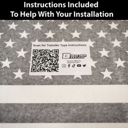 Fits Genesis G70 2019-2025 Quarter Window American Flag Vinyl Decal Stickers