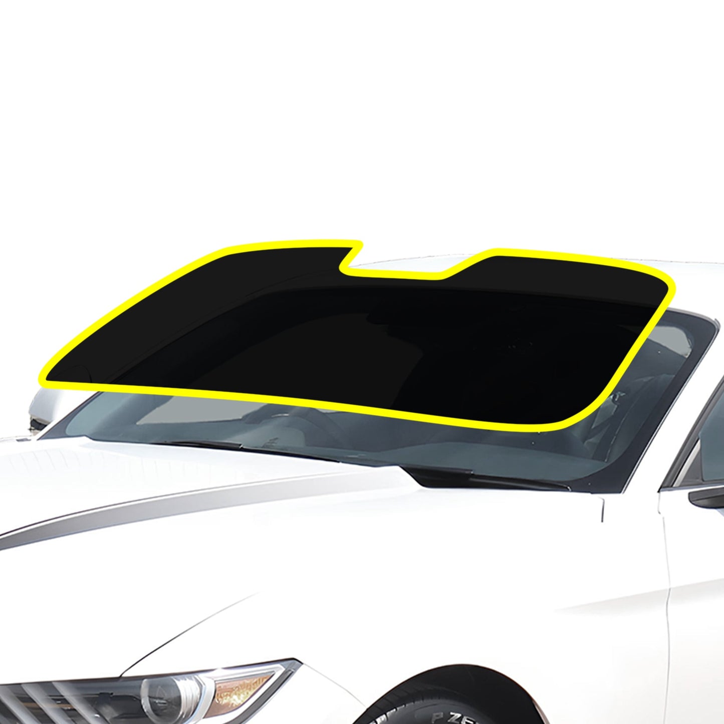 Precut Front Rear Windows Windshield Premium Nano Ceramic Window Film Tint Kit For Ford Mustang (Non-Convertible) 2015-2023