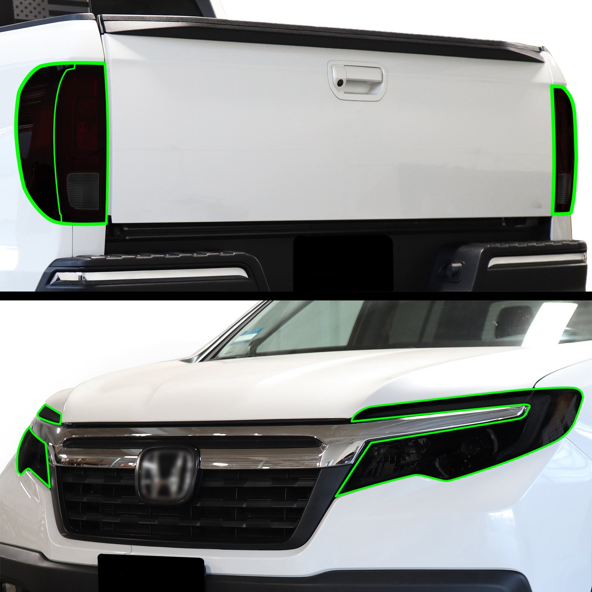 Full Headlight Taillight Precut Smoked PPF Tint Kit Film Overlay Fits Honda Ridgeline 2017-2025
