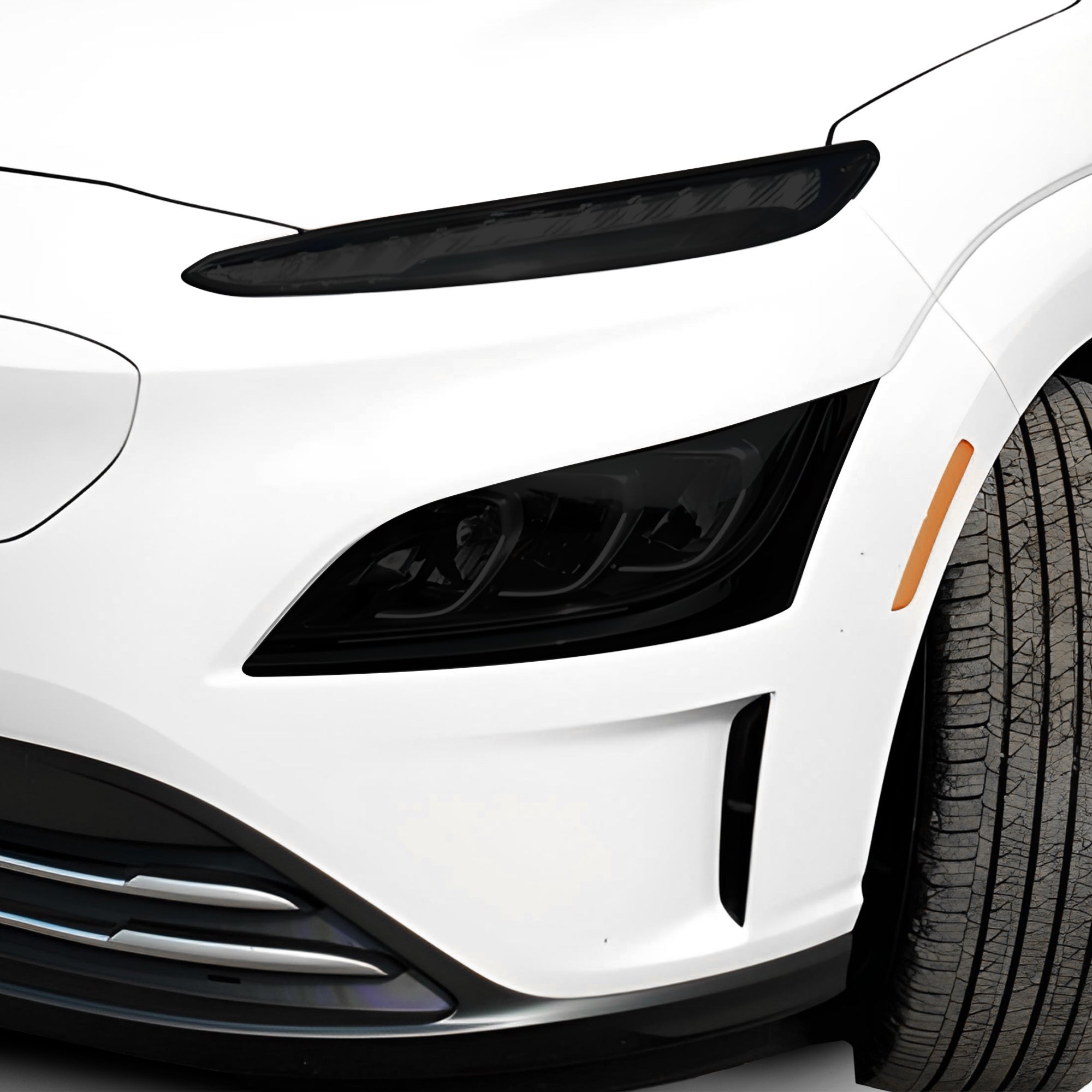 Full Headlight Taillight Precut Smoked PPF Tint Kit Film Overlay Fits Hyundai Kona Electric 2022-2023