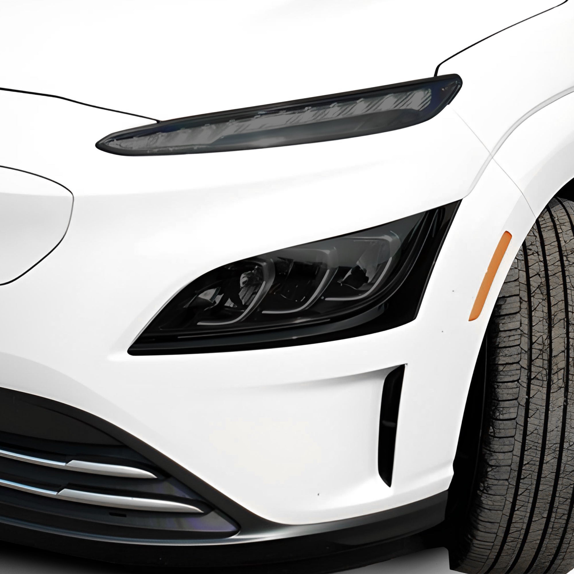 Full Headlight Taillight Precut Smoked PPF Tint Kit Film Overlay Fits Hyundai Kona Electric 2022-2023