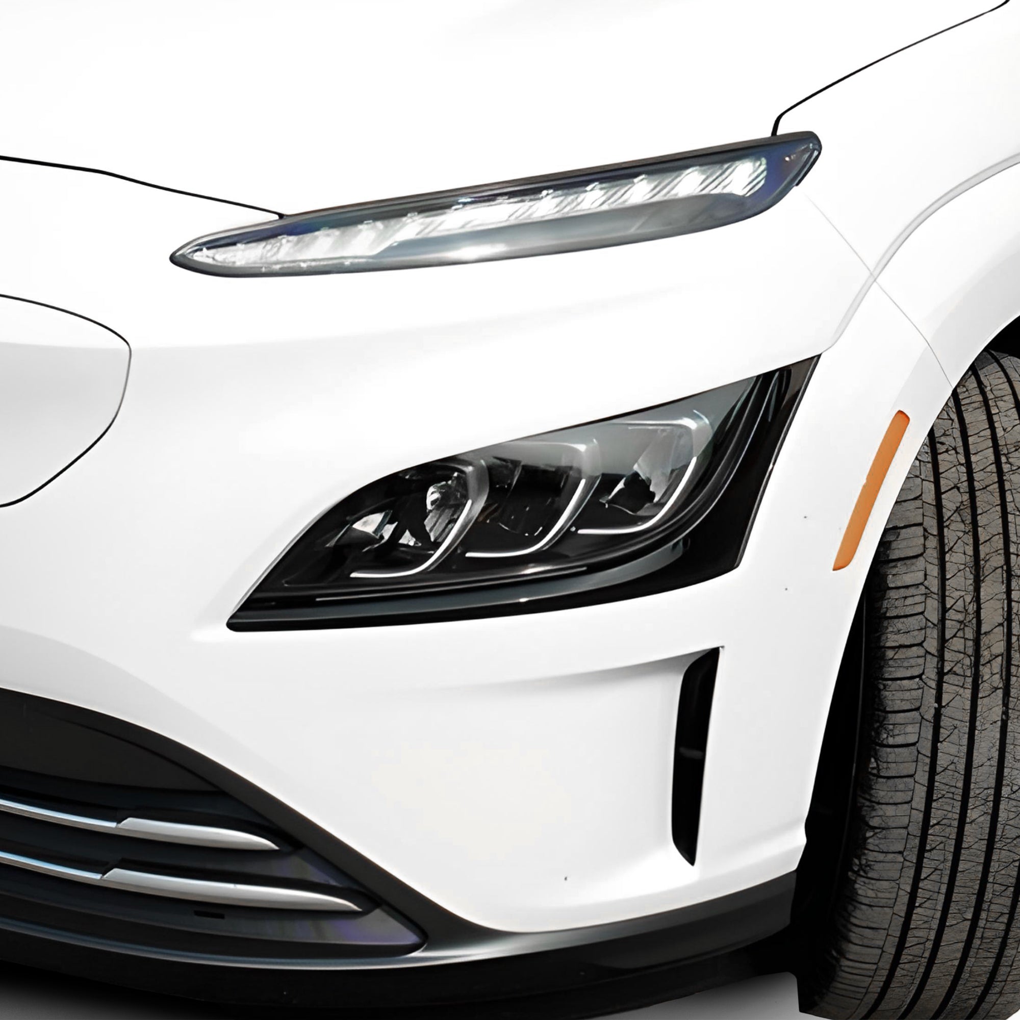 Full Headlight Taillight Precut Smoked PPF Tint Kit Film Overlay Fits Hyundai Kona Electric 2022-2023