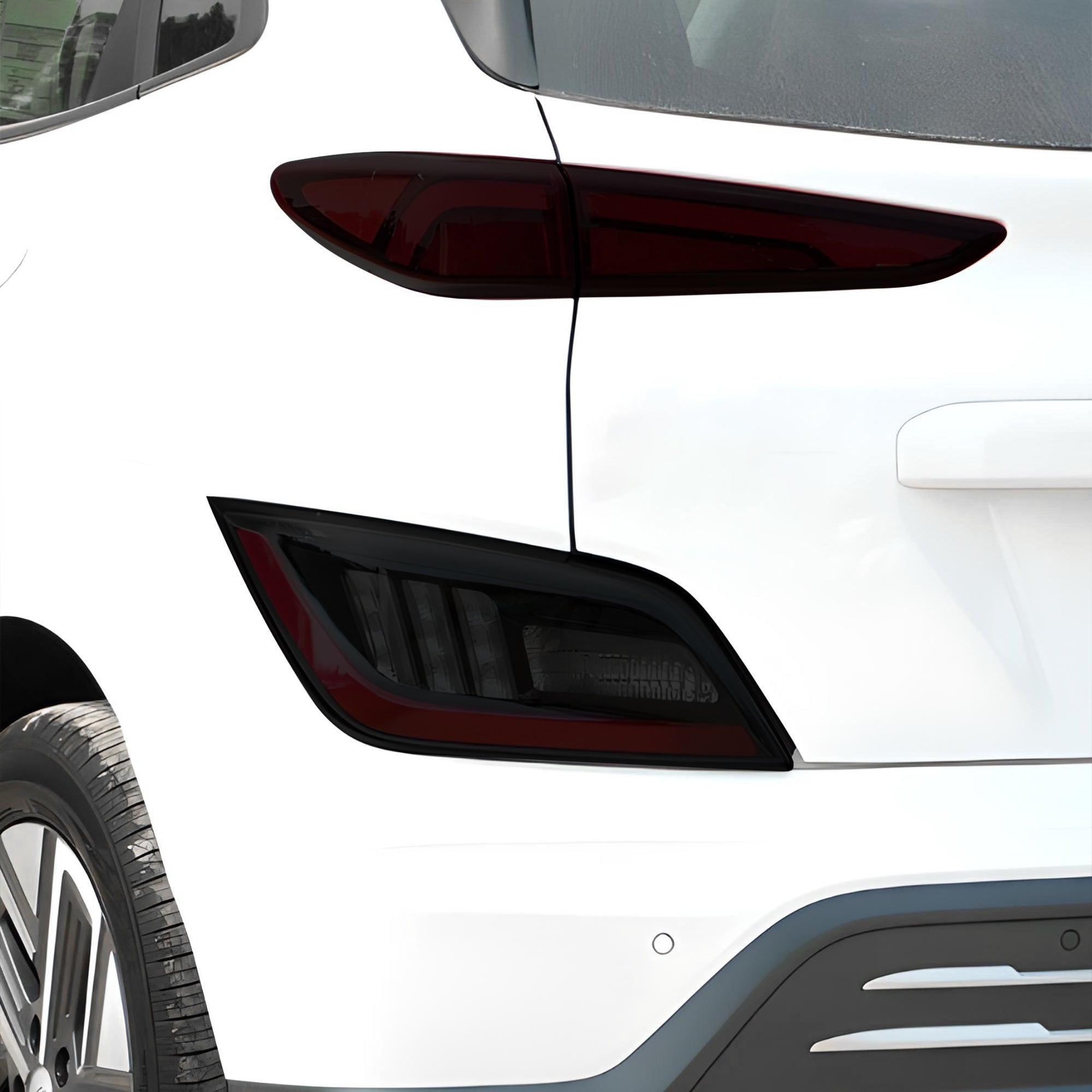 Full Headlight Taillight Precut Smoked PPF Tint Kit Film Overlay Fits Hyundai Kona Electric 2022-2023