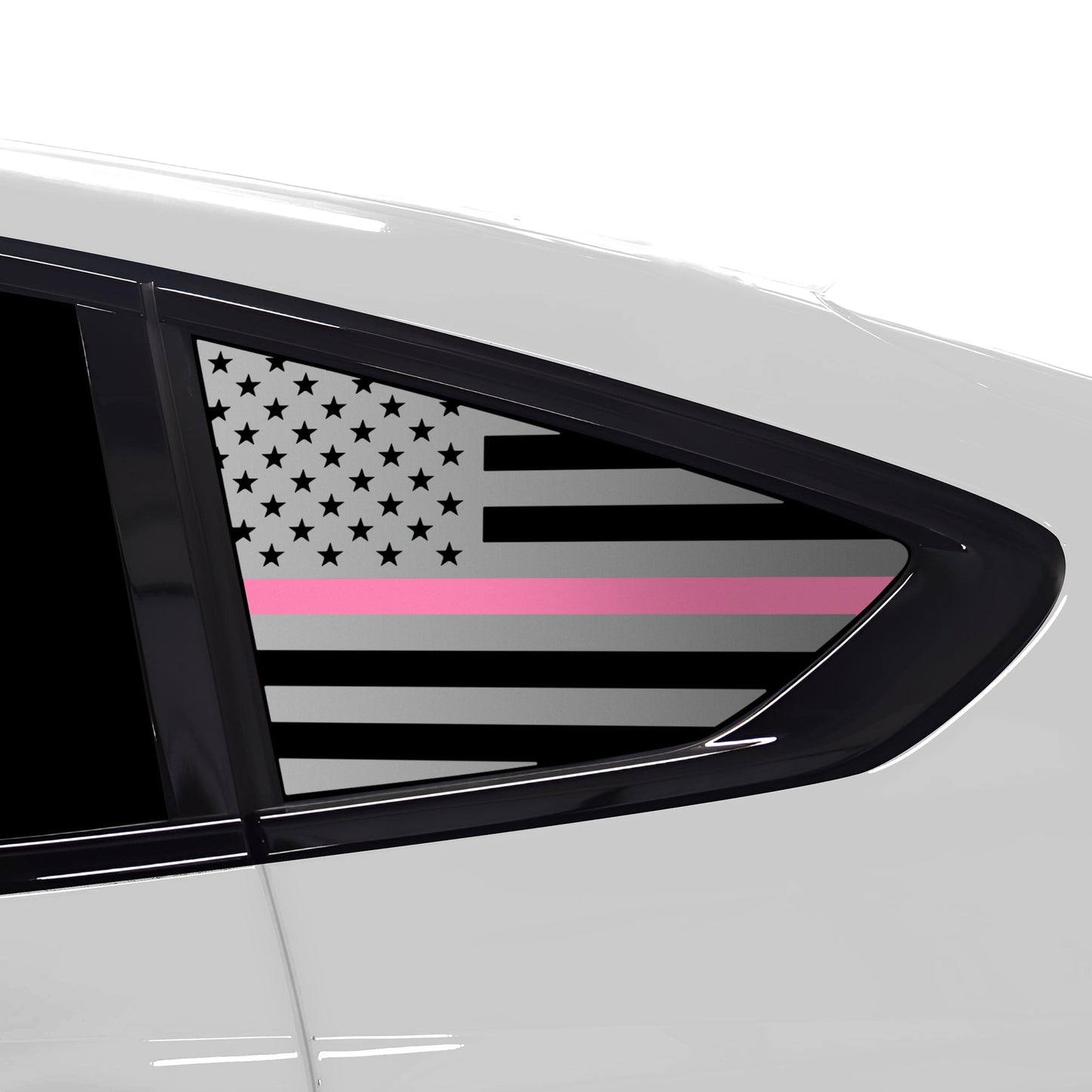 Fits BMW X6 2019-2025Quarter Window American Flag Vinyl Decal Stickers