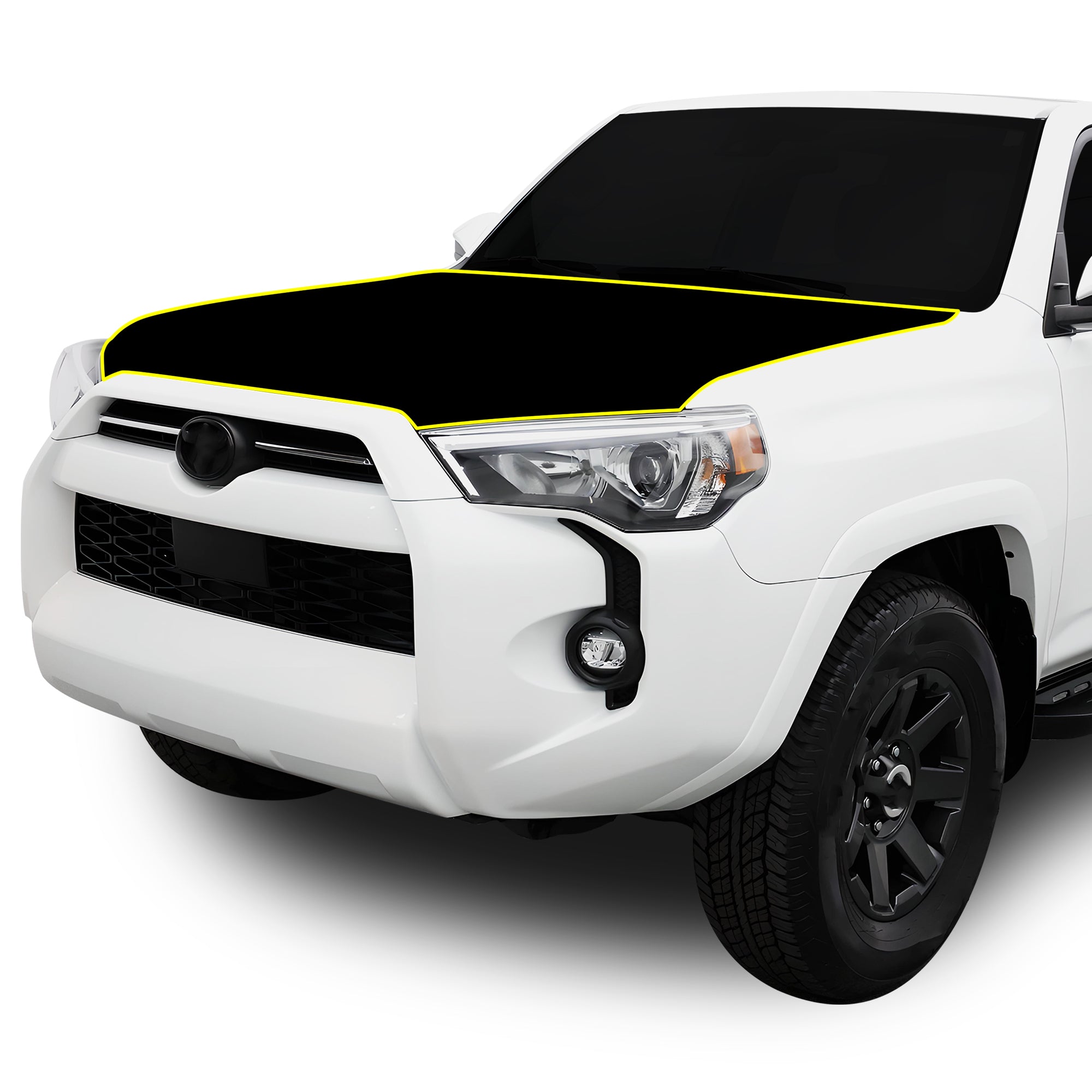 Fits Toyota 4Runner 2014-2024 Precut Premium Gloss Black Carbon Fiber Hood Paint Protection Film PPF Decal Film Kit
