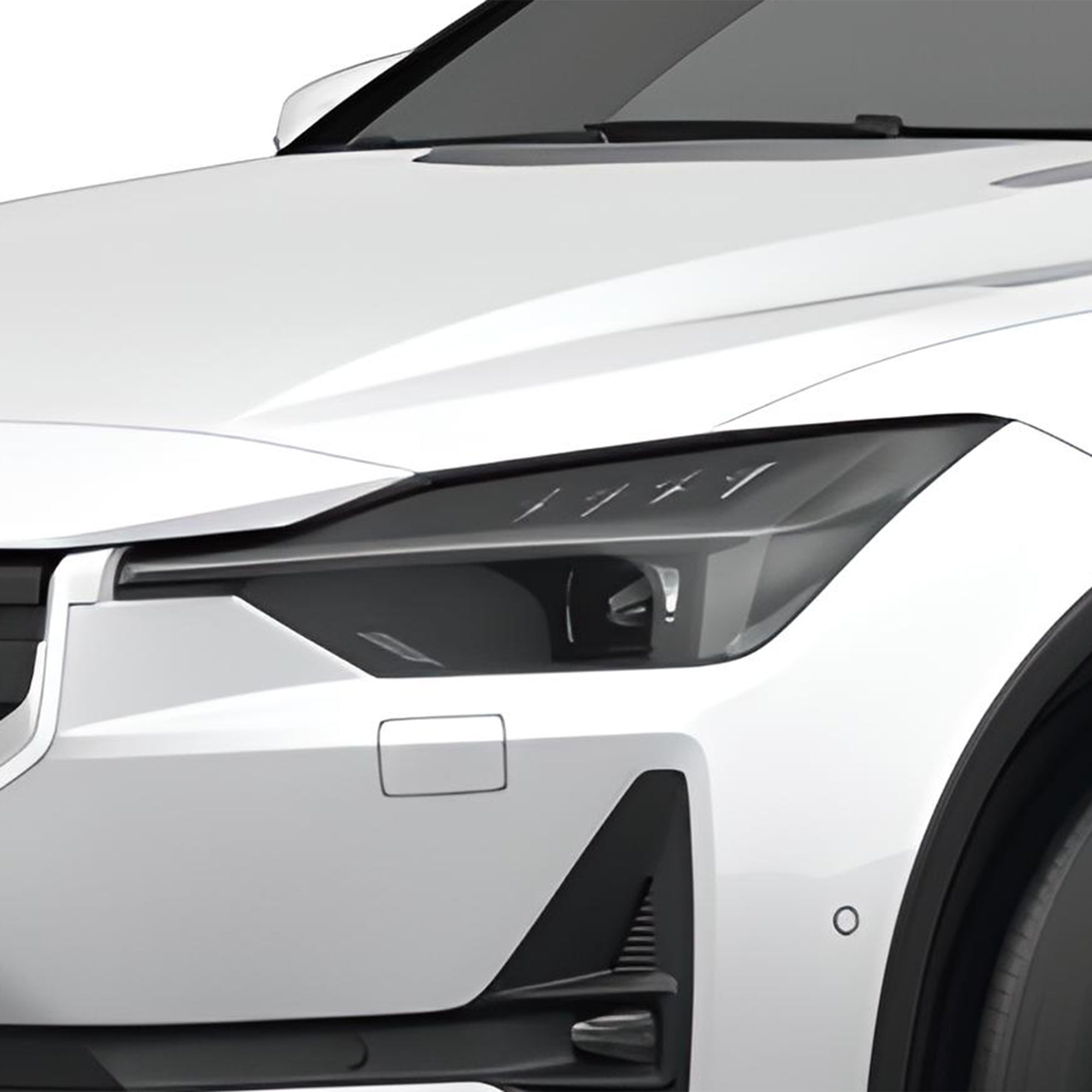 Full Headlight Taillight Precut Smoked PPF Tint Kit Overlay Film Fits Polestar 2 2020-2025