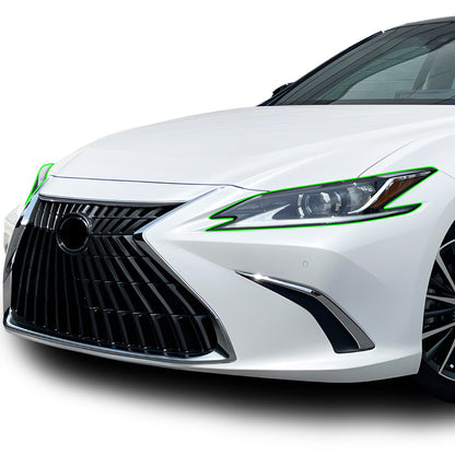 Full Headlight Taillight Precut Smoked PPF Tint Kit Film Overlay Fits Lexus ES 2019-2025
