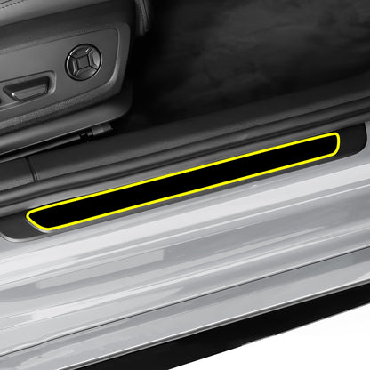 Fits Audi RS3 2022-2024 Precut Door Sill Premium Paint Protection Film PPF Decal Film Kit, Gloss Black Carbon Fiber