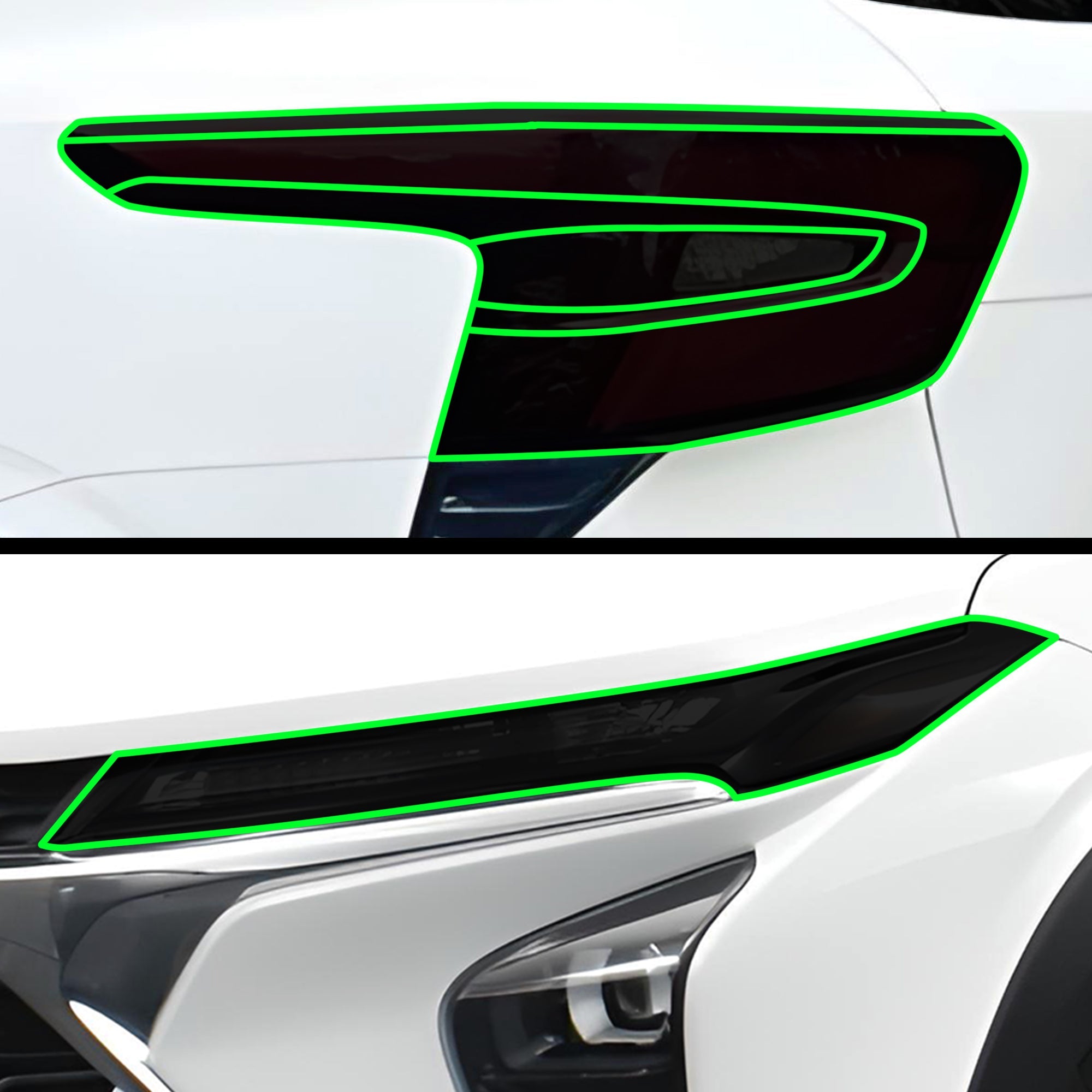 Full Headlight Taillight Precut Smoked PPF Tint Kit Film Overlay Fits Chevrolet Trax 2024-2025