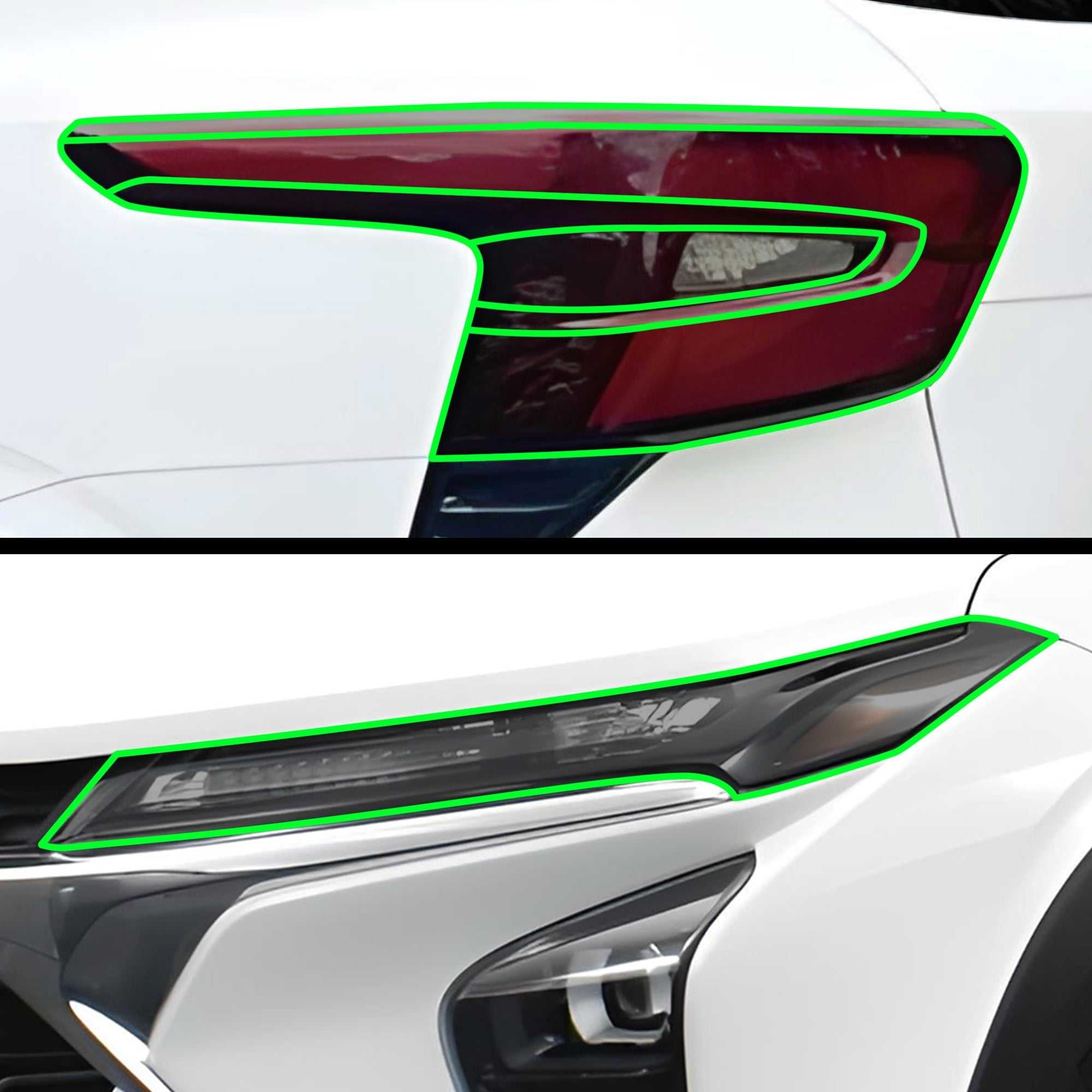 Full Headlight Taillight Precut Smoked PPF Tint Kit Film Overlay Fits Chevrolet Trax 2024-2025